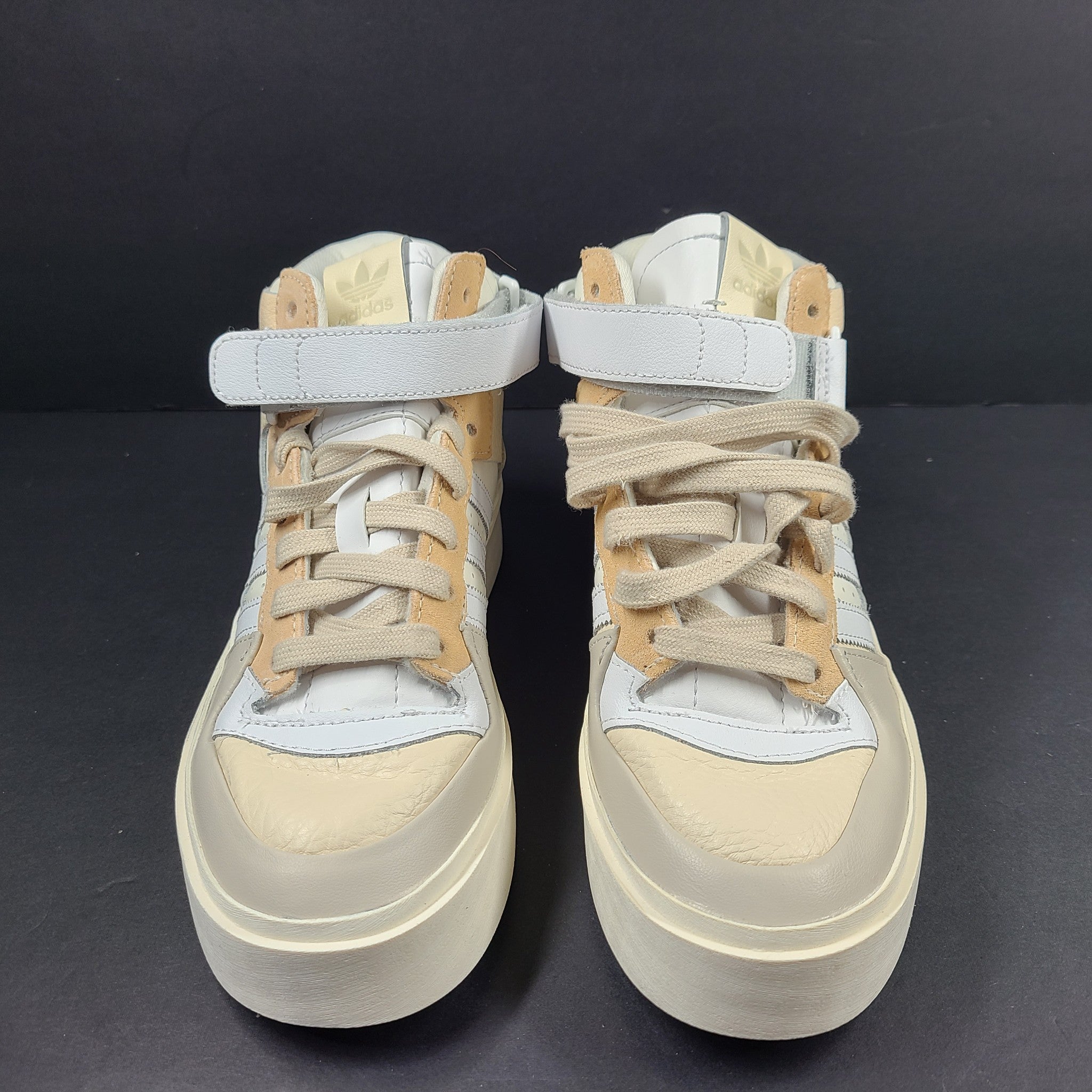 Adidas Women's Forum Bonega Mid Shoes Sneakers GW7061 Beige Sz 7