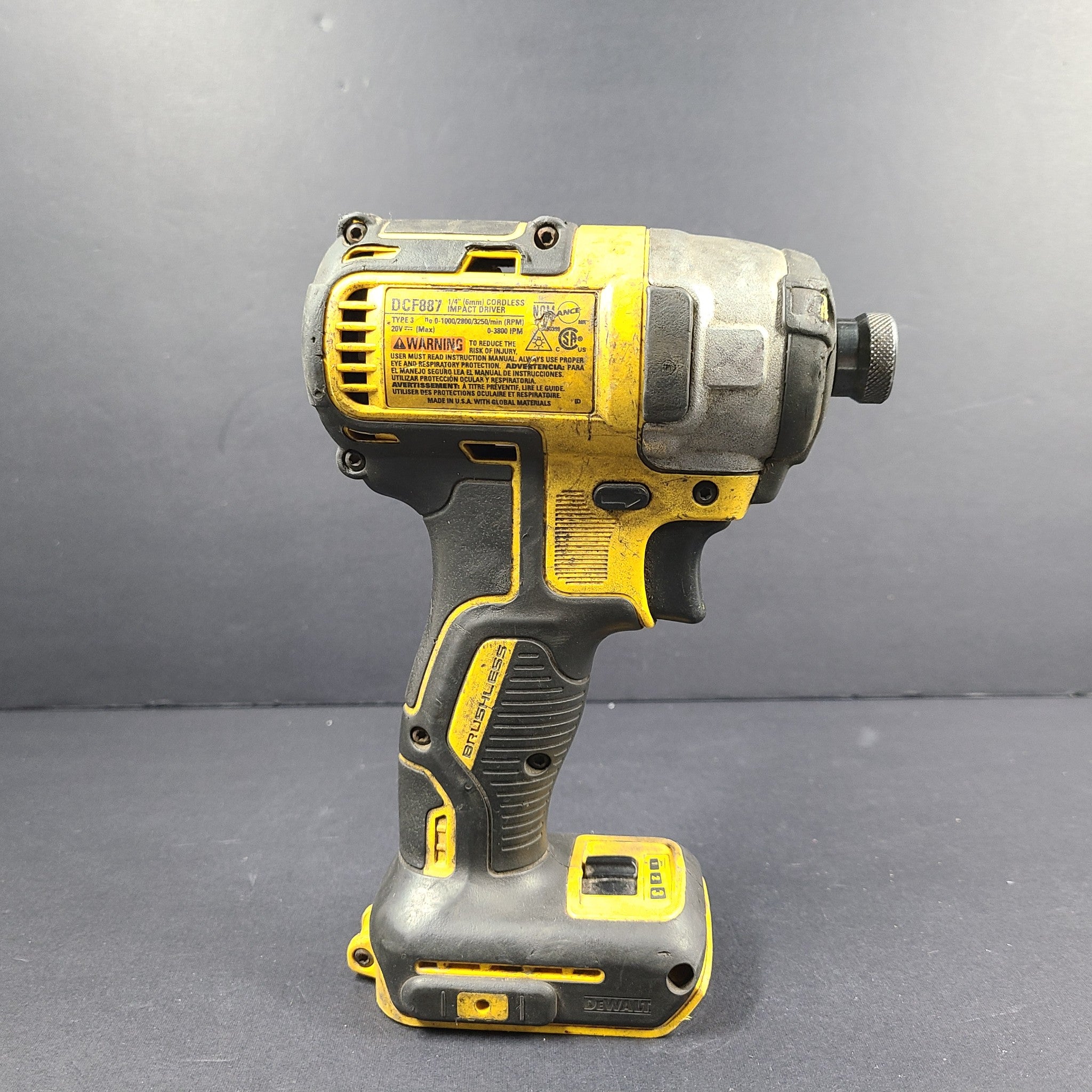 DeWalt 20 V Max Atomic Li-ion Cordless Brushless 1/4-inch Impact Driver DCF887