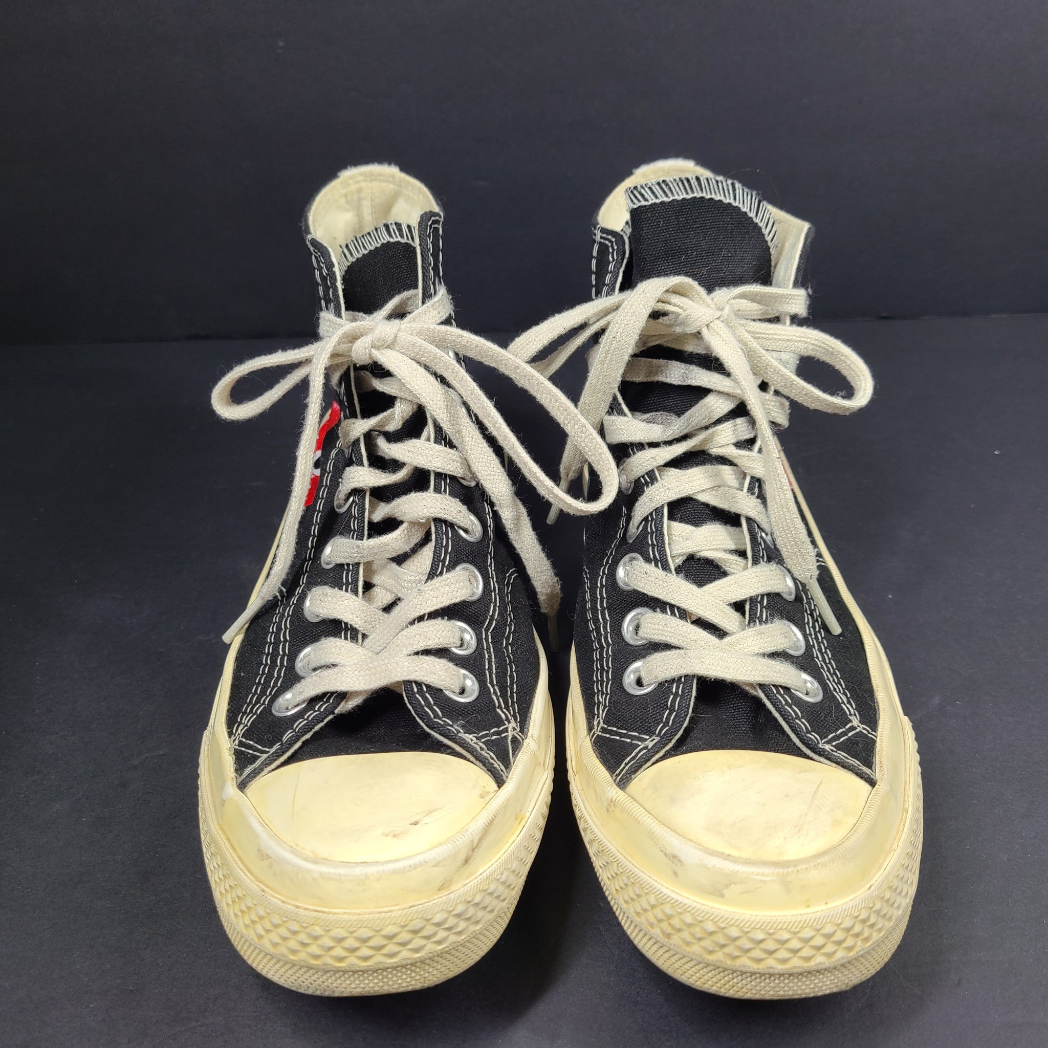 Comme des Garcons Play x Converse Chuck Taylor 70 High Sneakers Black Sz M7/W9