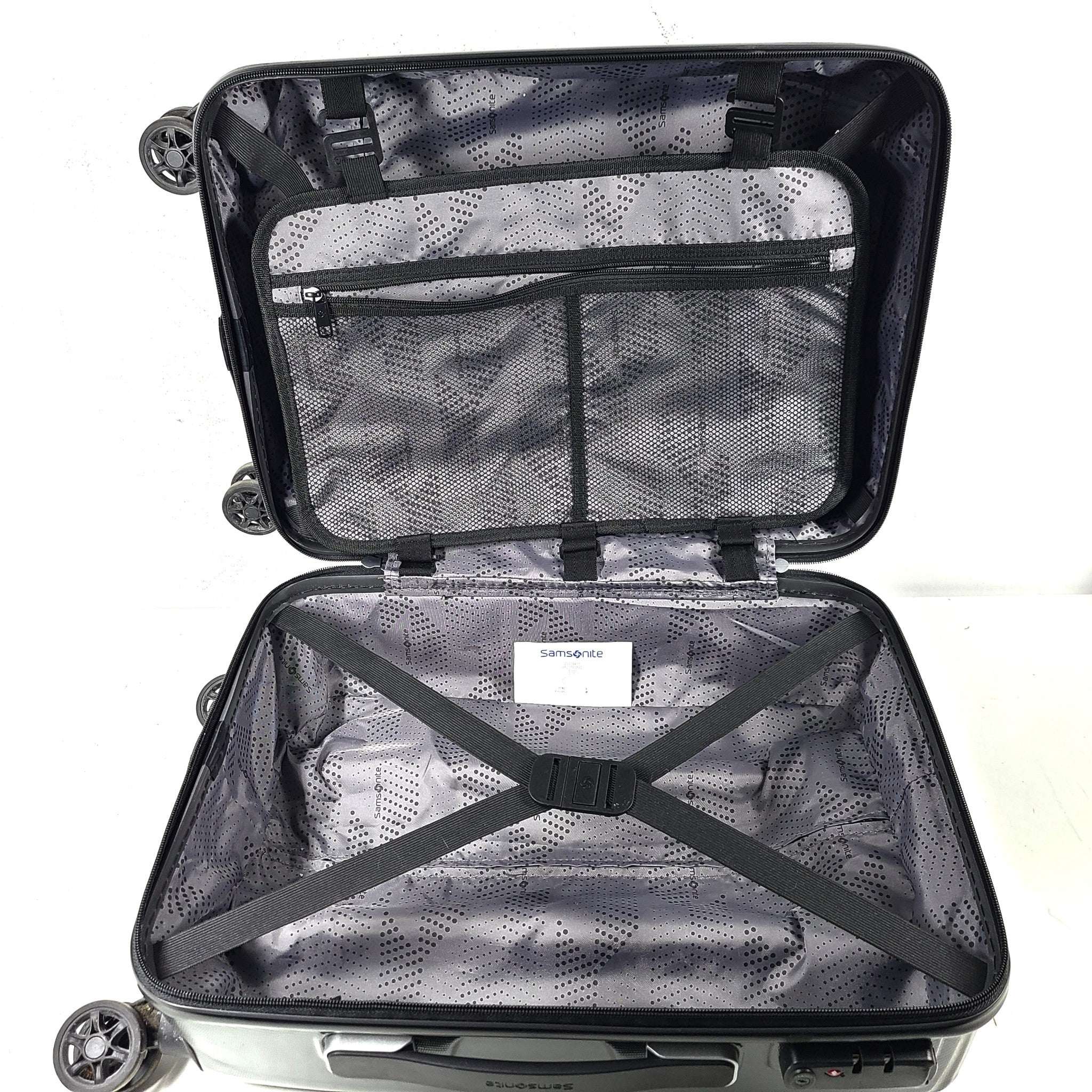 Samsonite 21" Winfield 3 DLX Carry On Luggage Spinner Locking Hardshell PC Gray