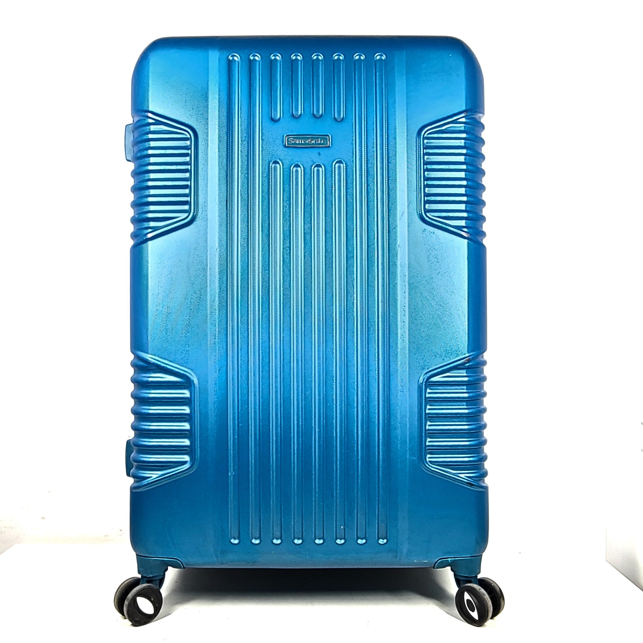 Samsonite 30" Bicknell Large Spinner Luggage Light Hardshell Expanding Sky Blue