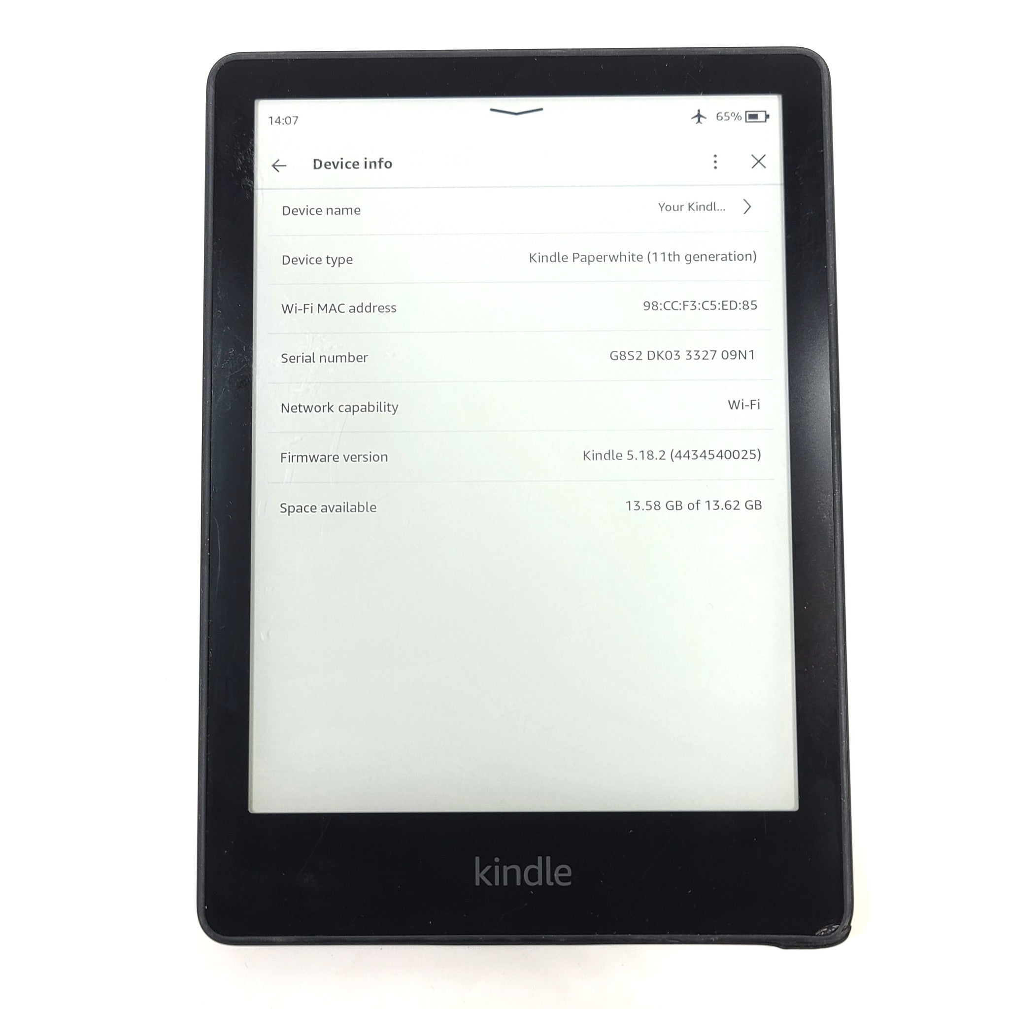 Amazon Kindle Paperwhite 11th Gen. 16GB, Wi-Fi, 6.8" - Black - READ