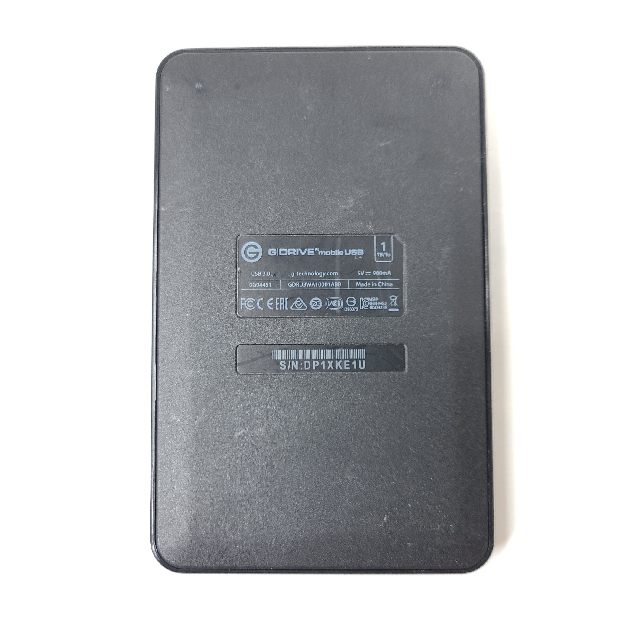 Western Digital G-Drive Mobile USB 1TB - Black - 0G04451