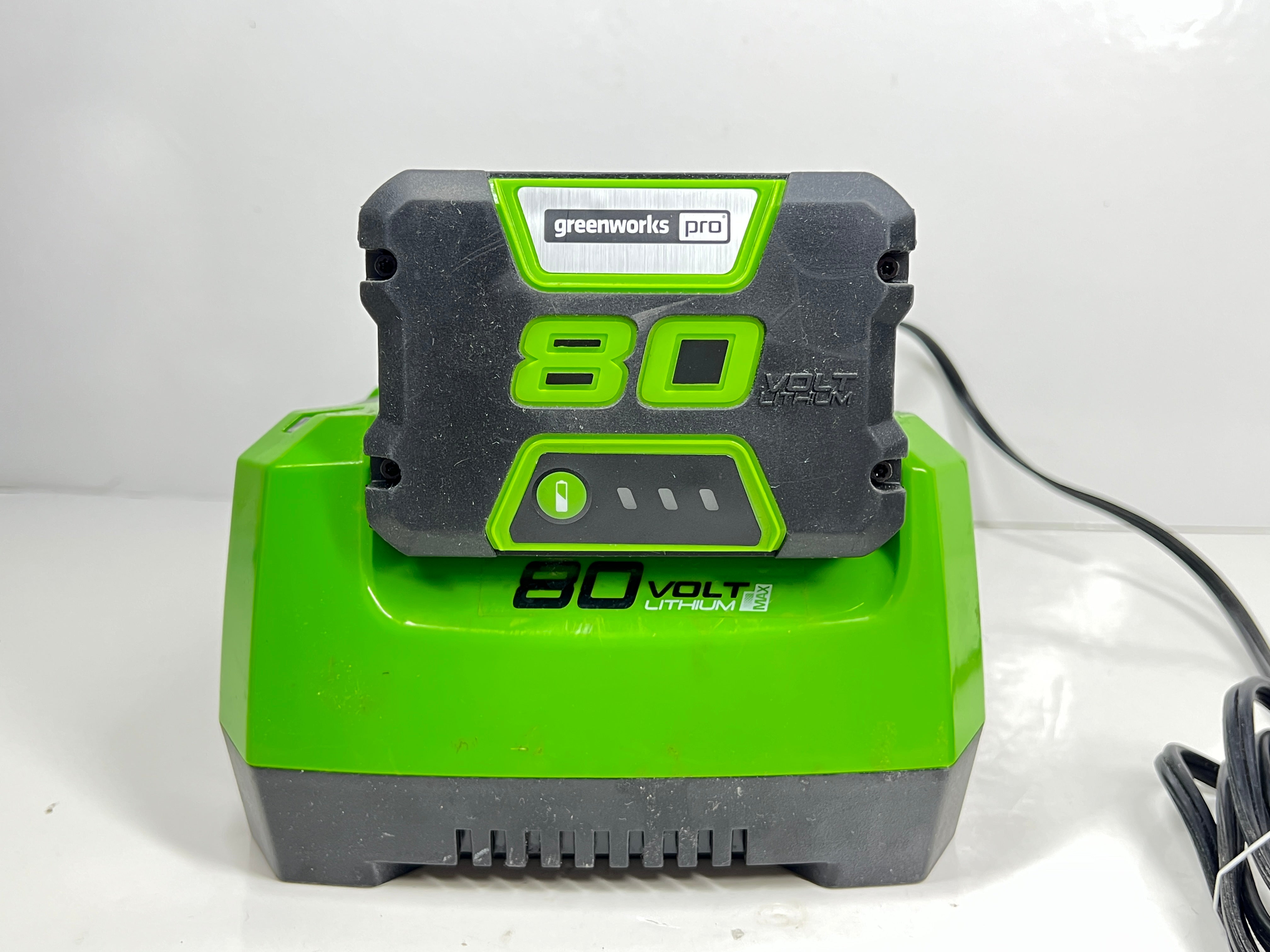 Greenworks 80V charger model 2901402 and 72V 2Ah battery bundle for outdoor tools