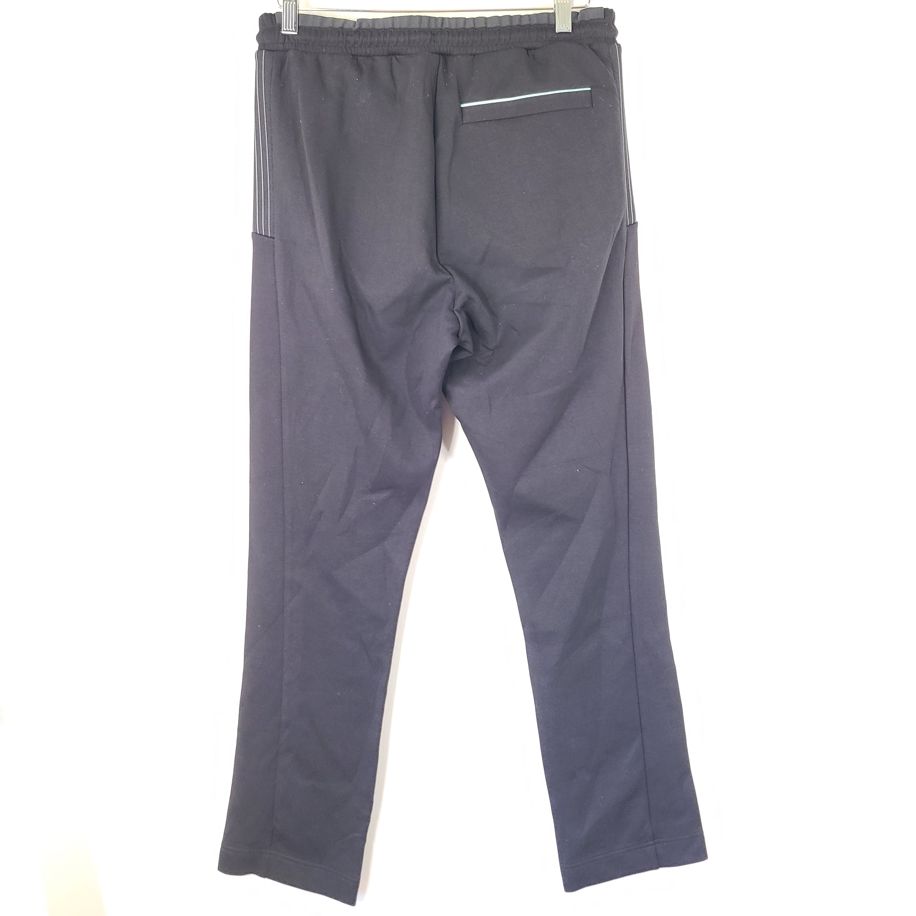 A pair of black BOSS Athleisure Hadim 1 Men's Pants in Size M.