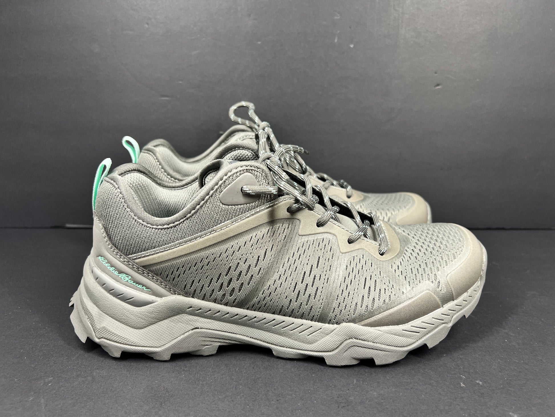 A pair of women's trail shoes by Eddie Bauer in size 7