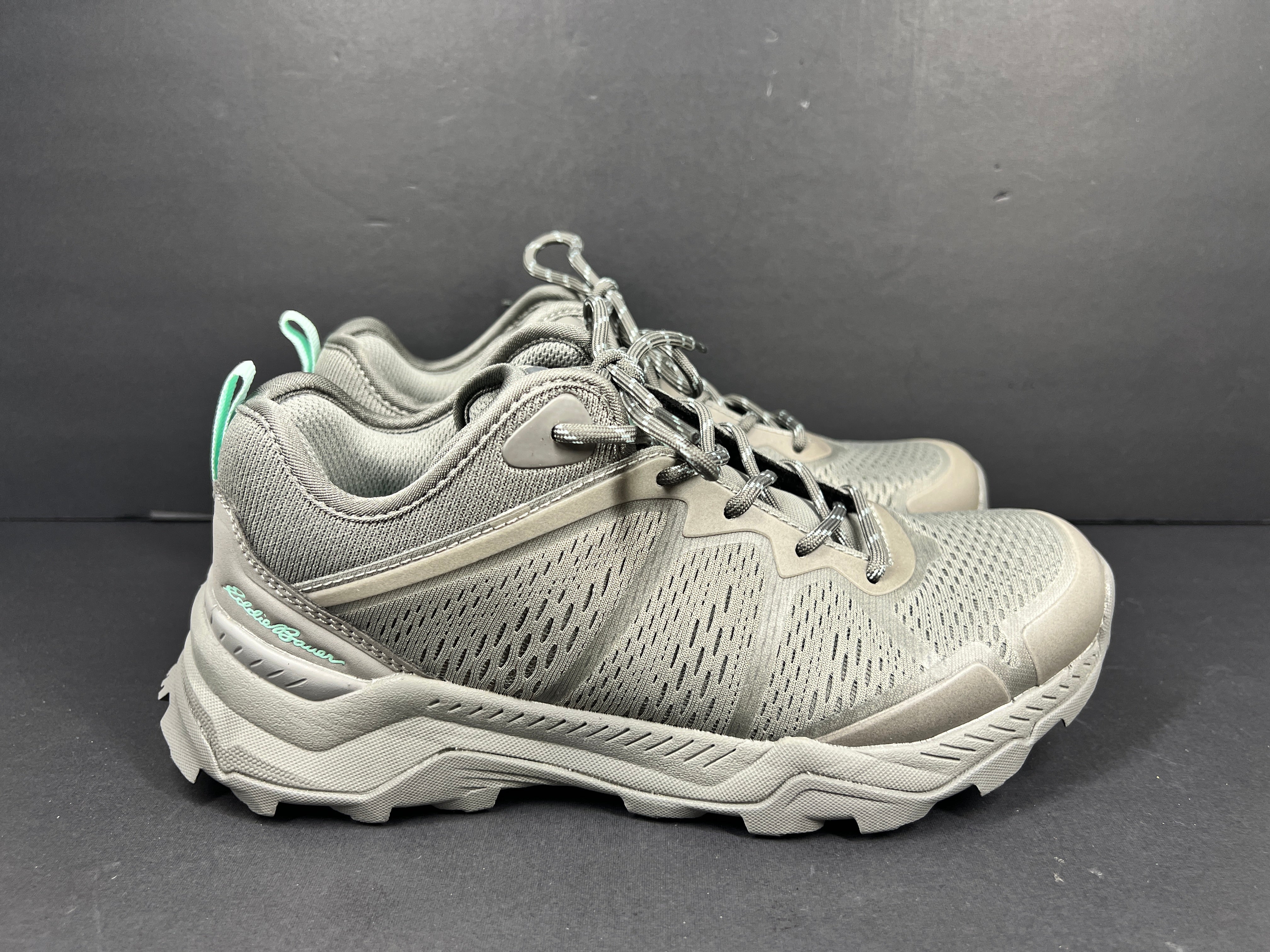 A pair of women's trail shoes by Eddie Bauer in size 7