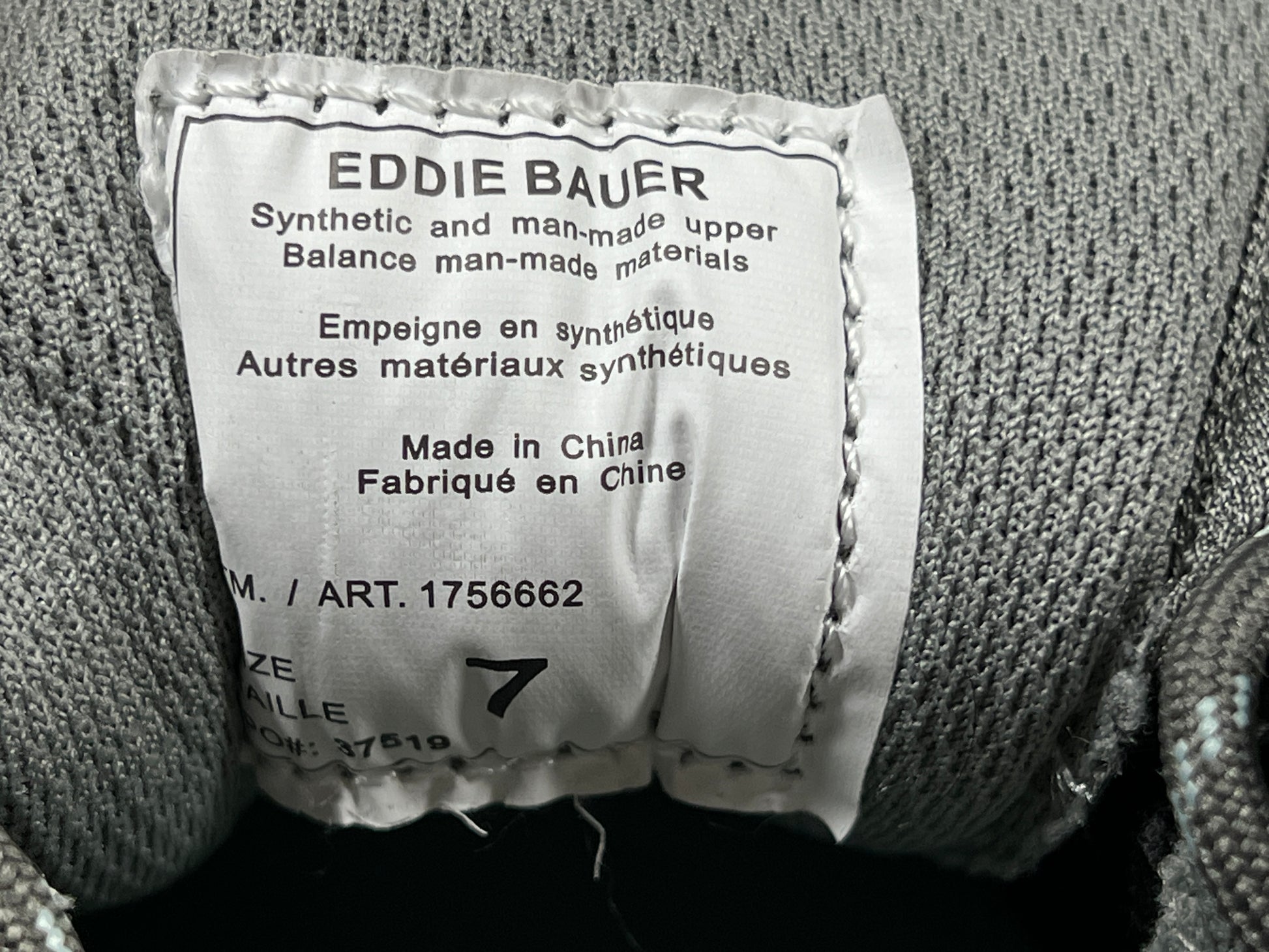 A pair of women's trail shoes by Eddie Bauer in size 7
