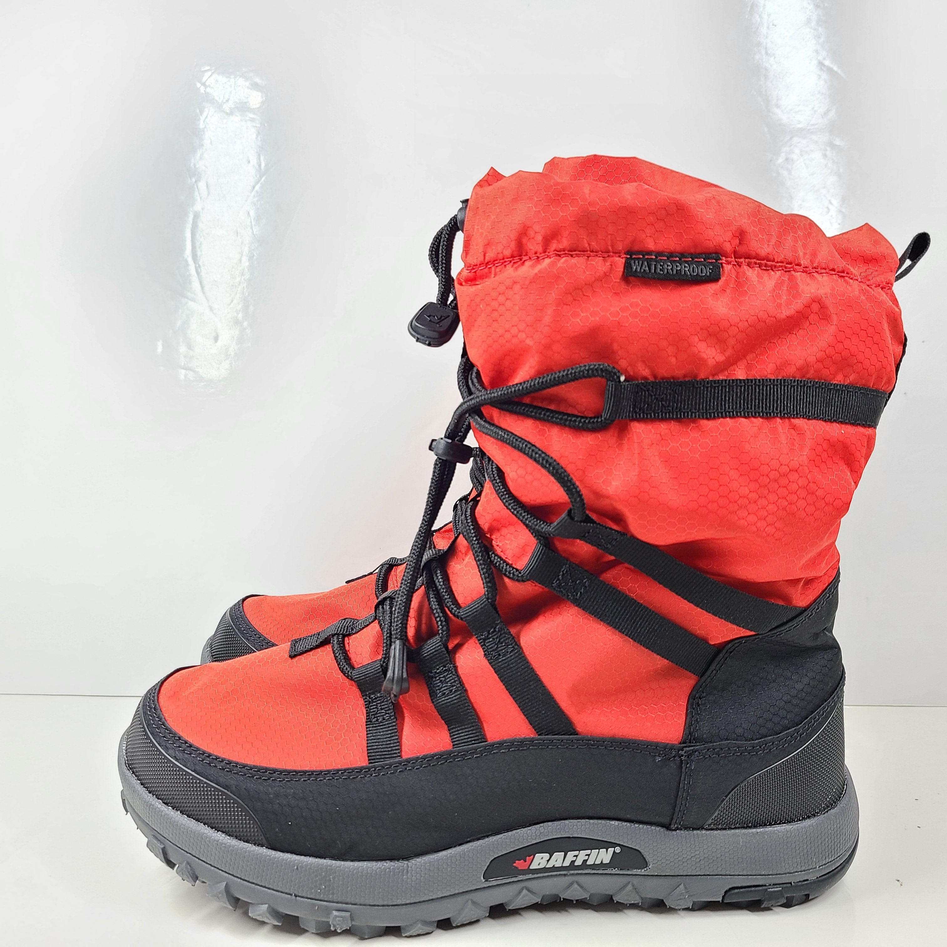 A pair of black Baffin winter boots for men with a tundra rating