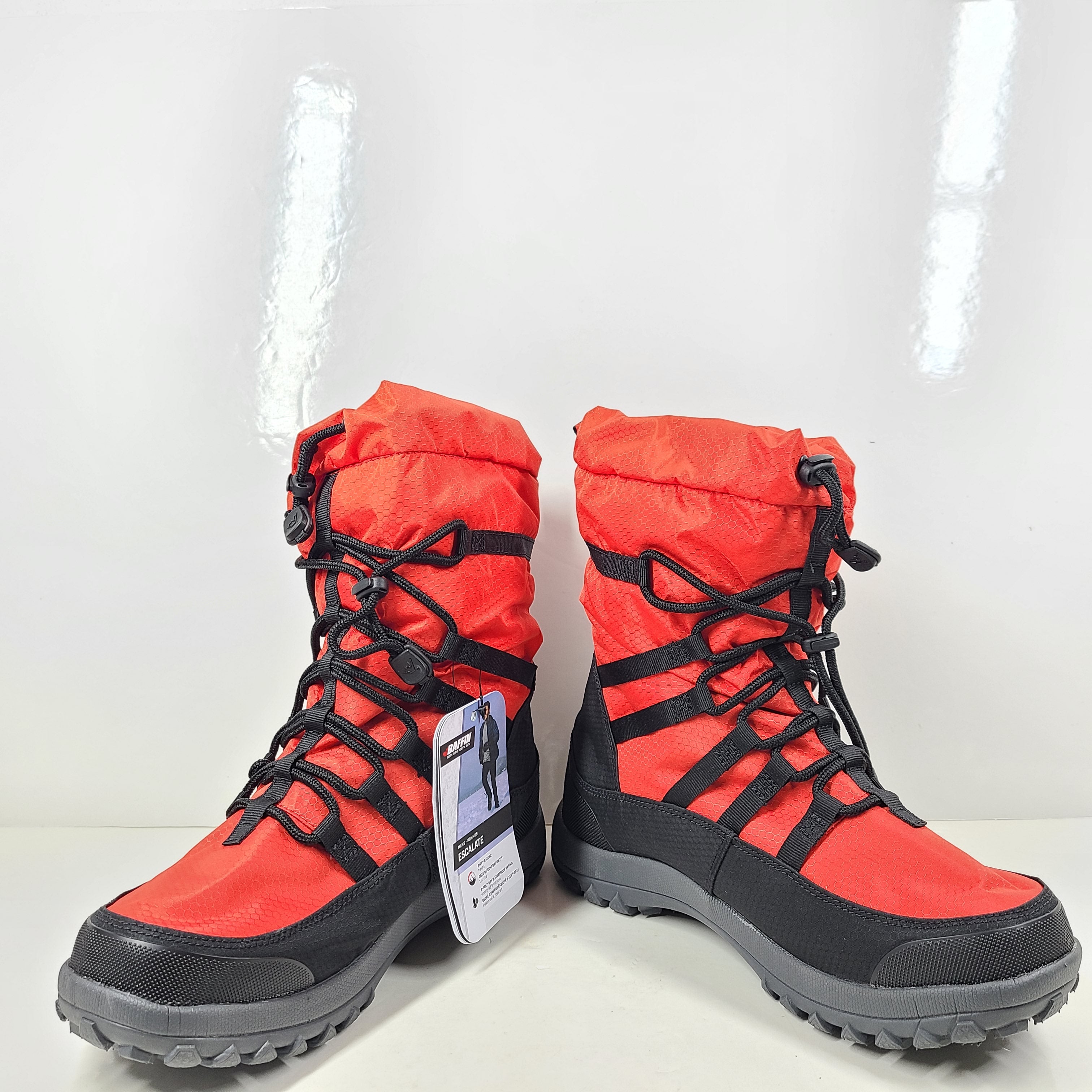 A pair of black Baffin winter boots for men with a tundra rating