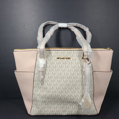 Michael Kors Charlotte LG TZ Tote Dark Powder Blush