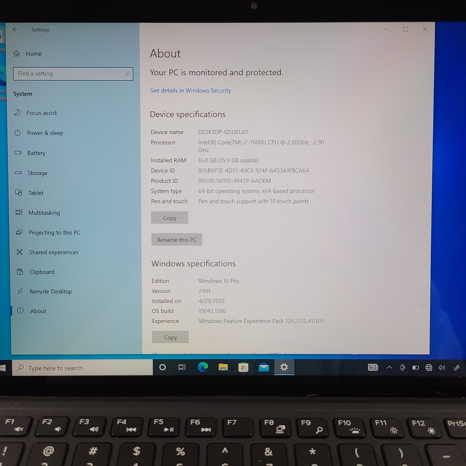 A professional Dell Latitude 5285 Tablet with Intel i7-7600U, 16GB RAM, and 256GB SSD