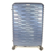 A stylish blue Samsonite spinner luggage