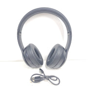 A pair of black Beats Solo 3 Wireless Headphones