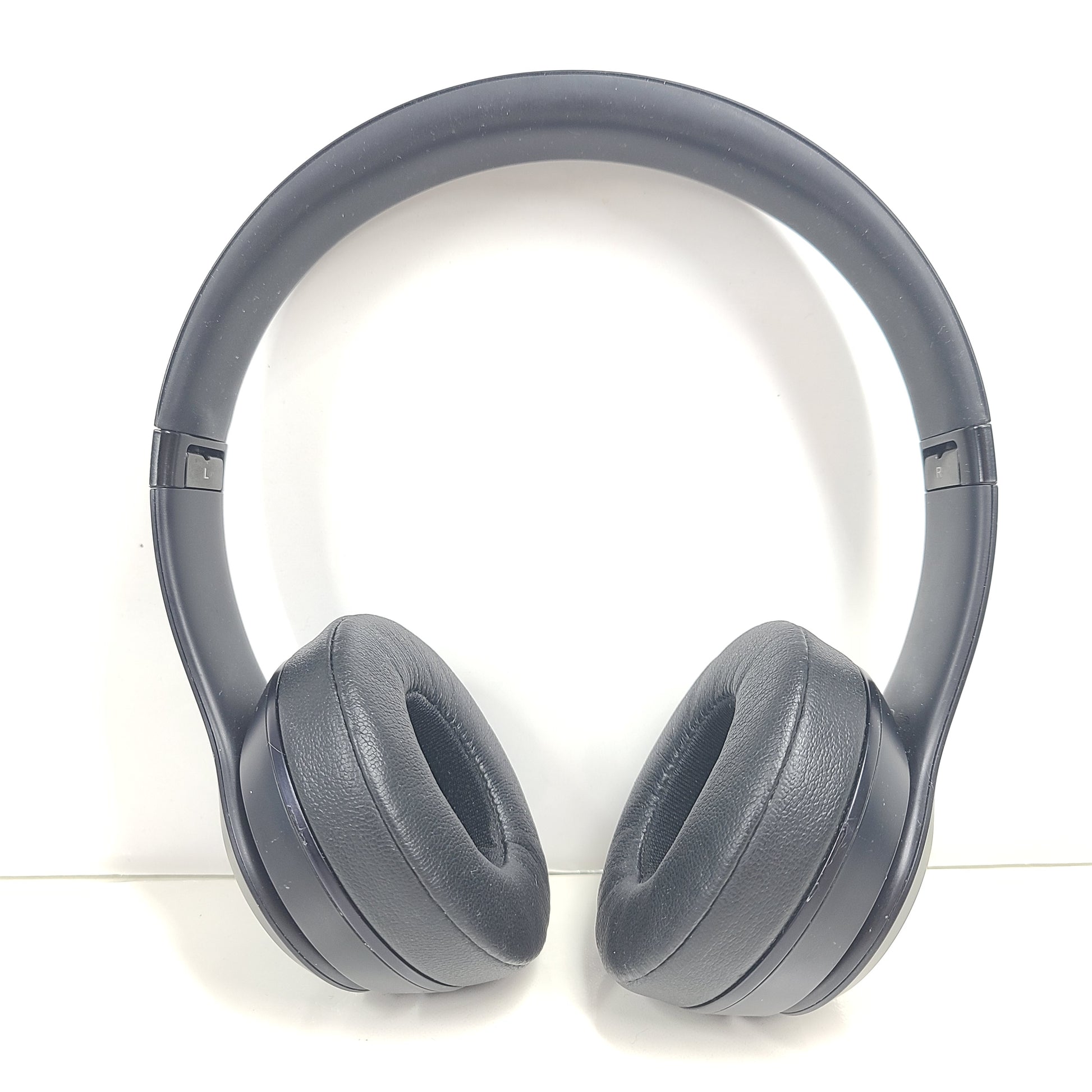 A pair of black Beats Solo 3 Wireless Headphones