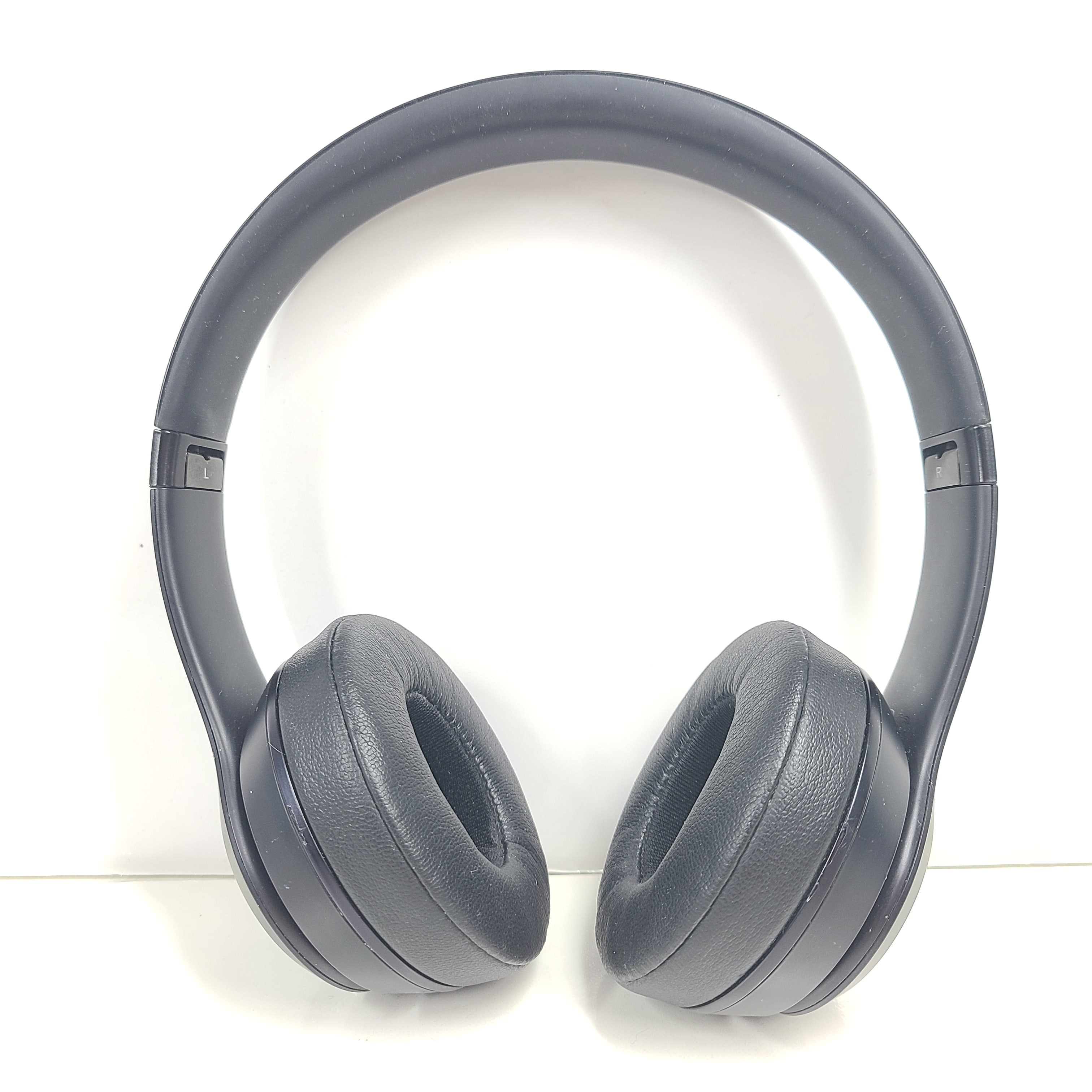 A pair of black Beats Solo 3 Wireless Headphones