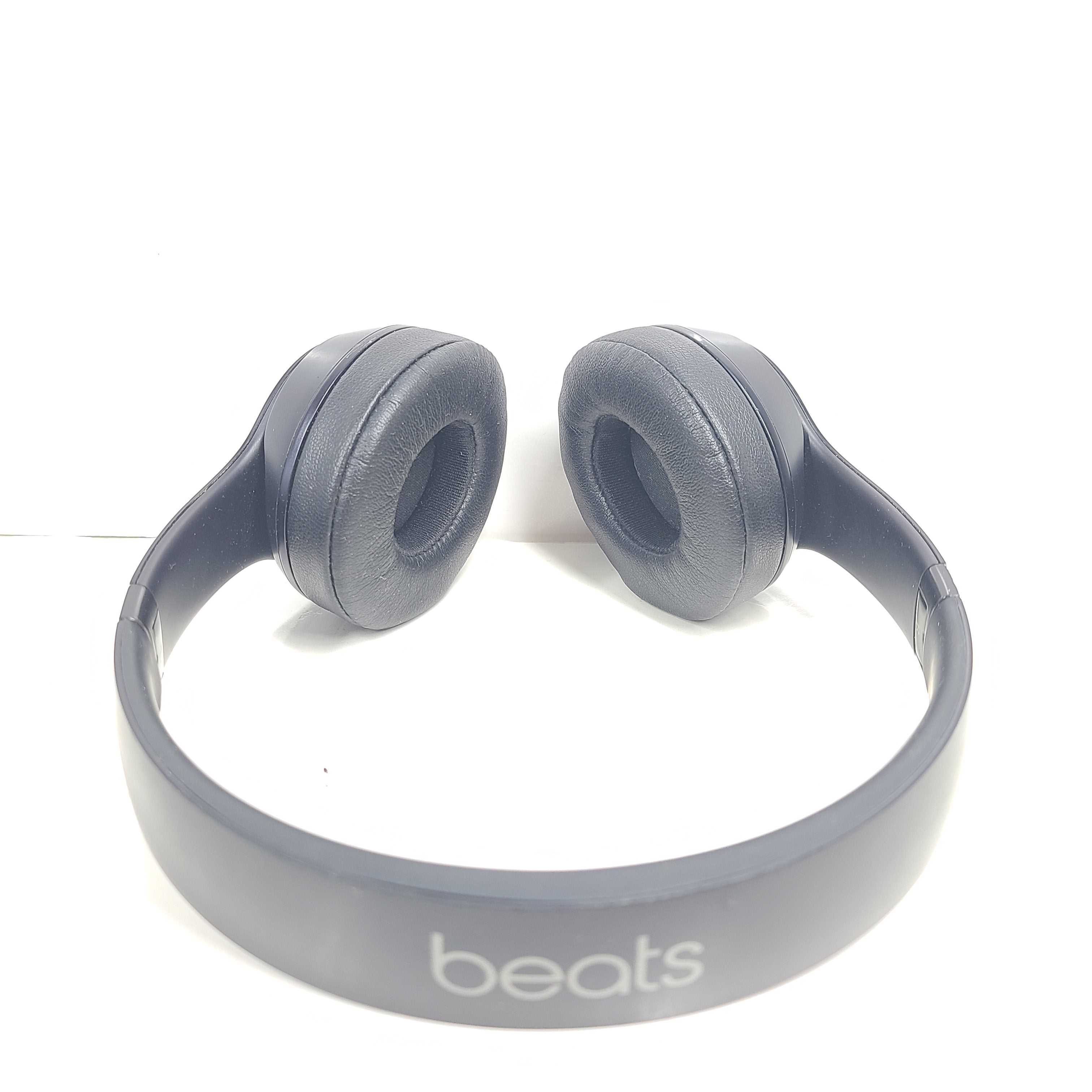 A pair of black Beats Solo 3 Wireless Headphones