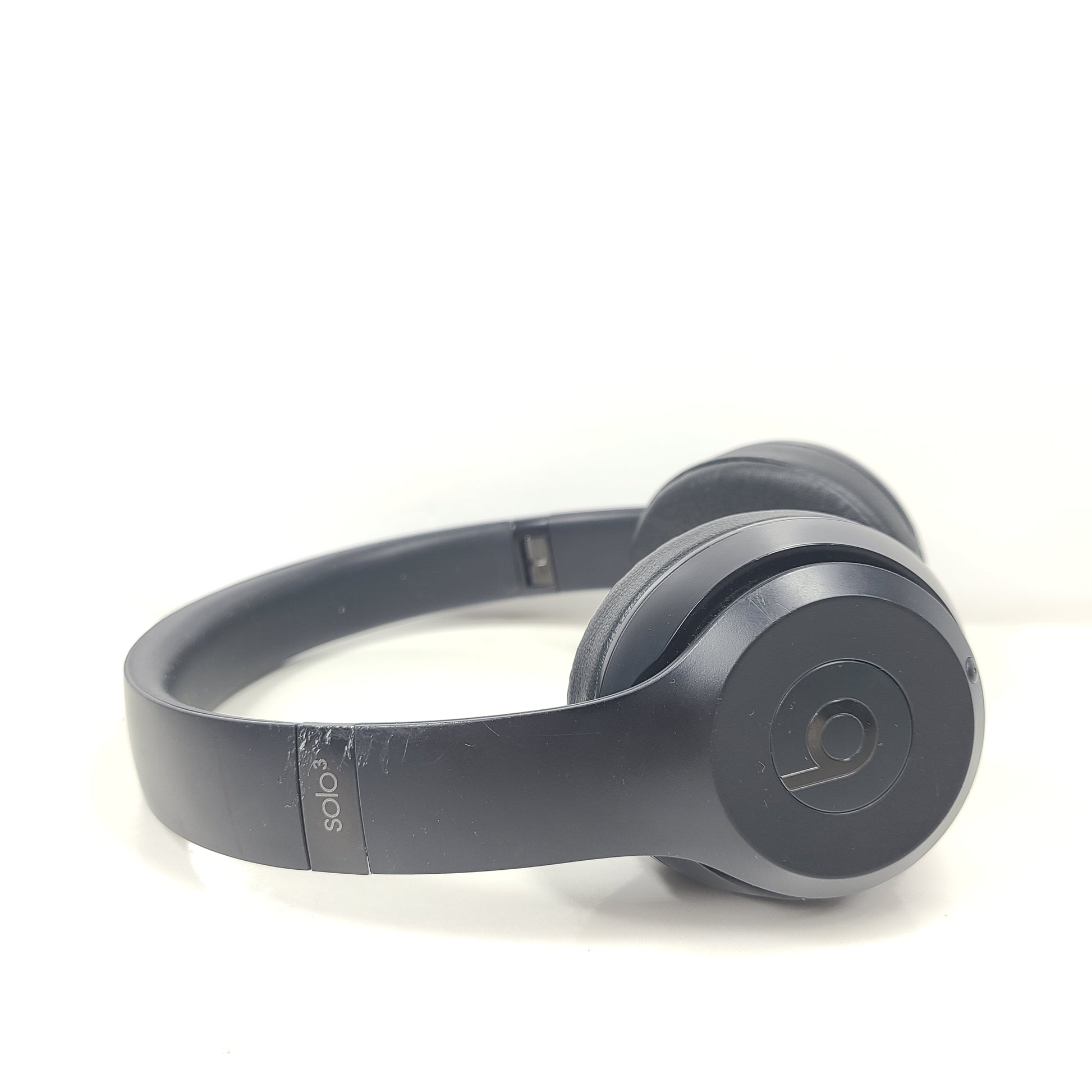 A pair of black Beats Solo 3 Wireless Headphones