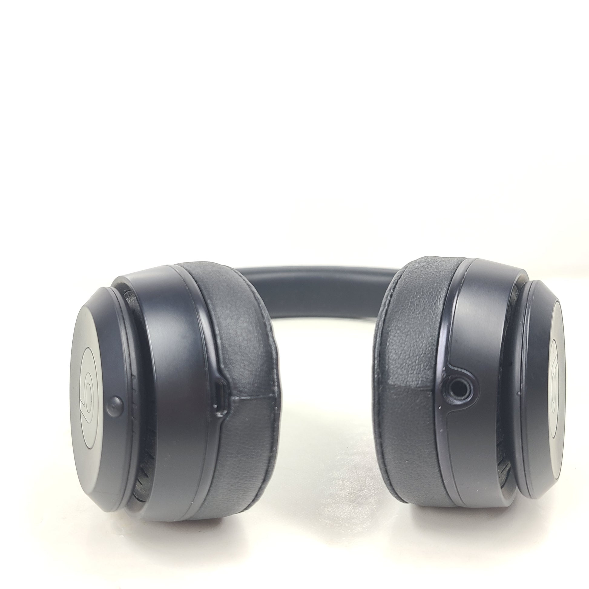 A pair of black Beats Solo 3 Wireless Headphones