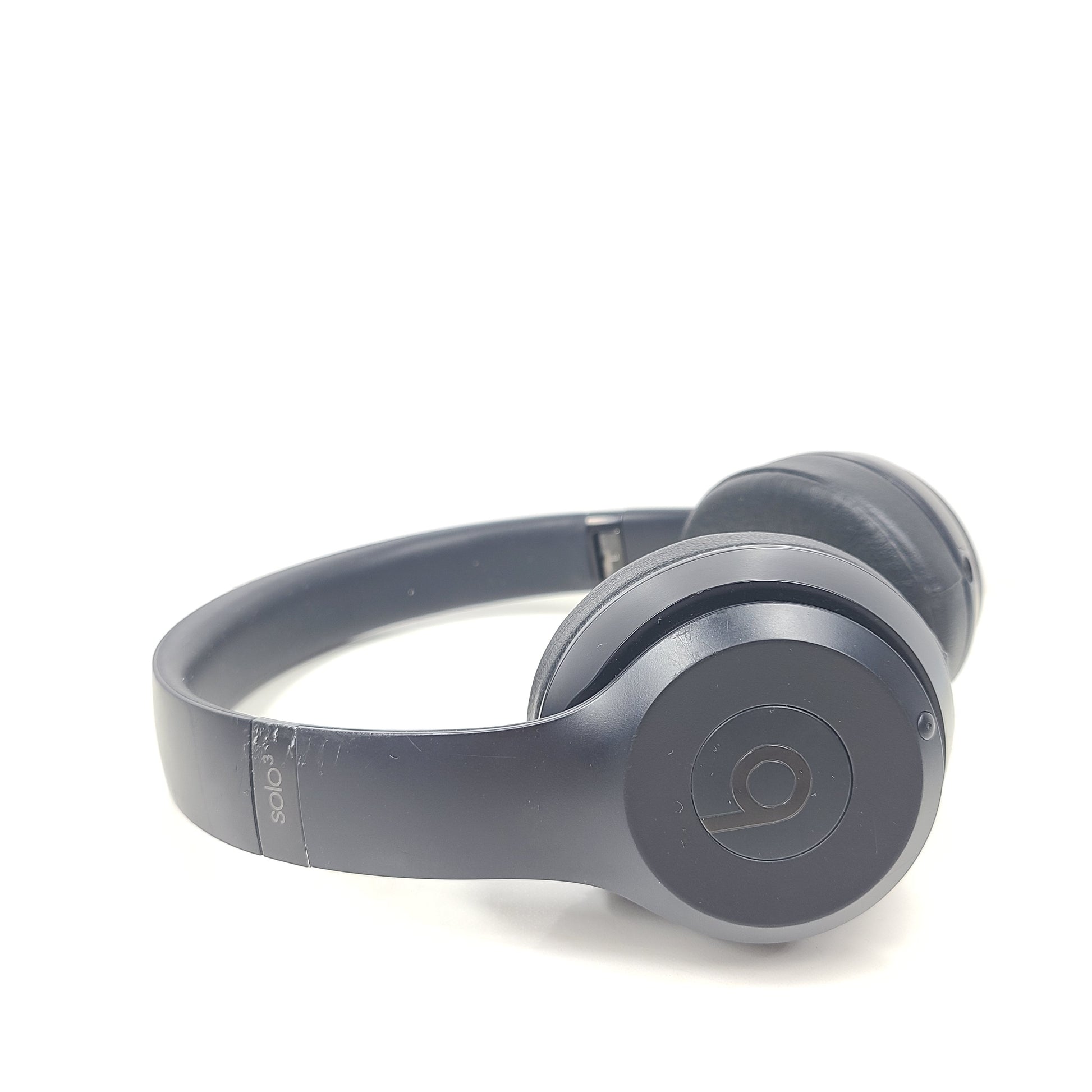 A pair of black Beats Solo 3 Wireless Headphones