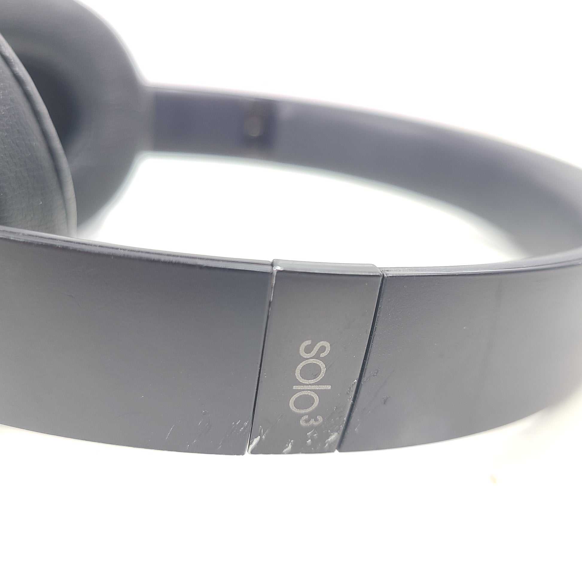 A pair of black Beats Solo 3 Wireless Headphones