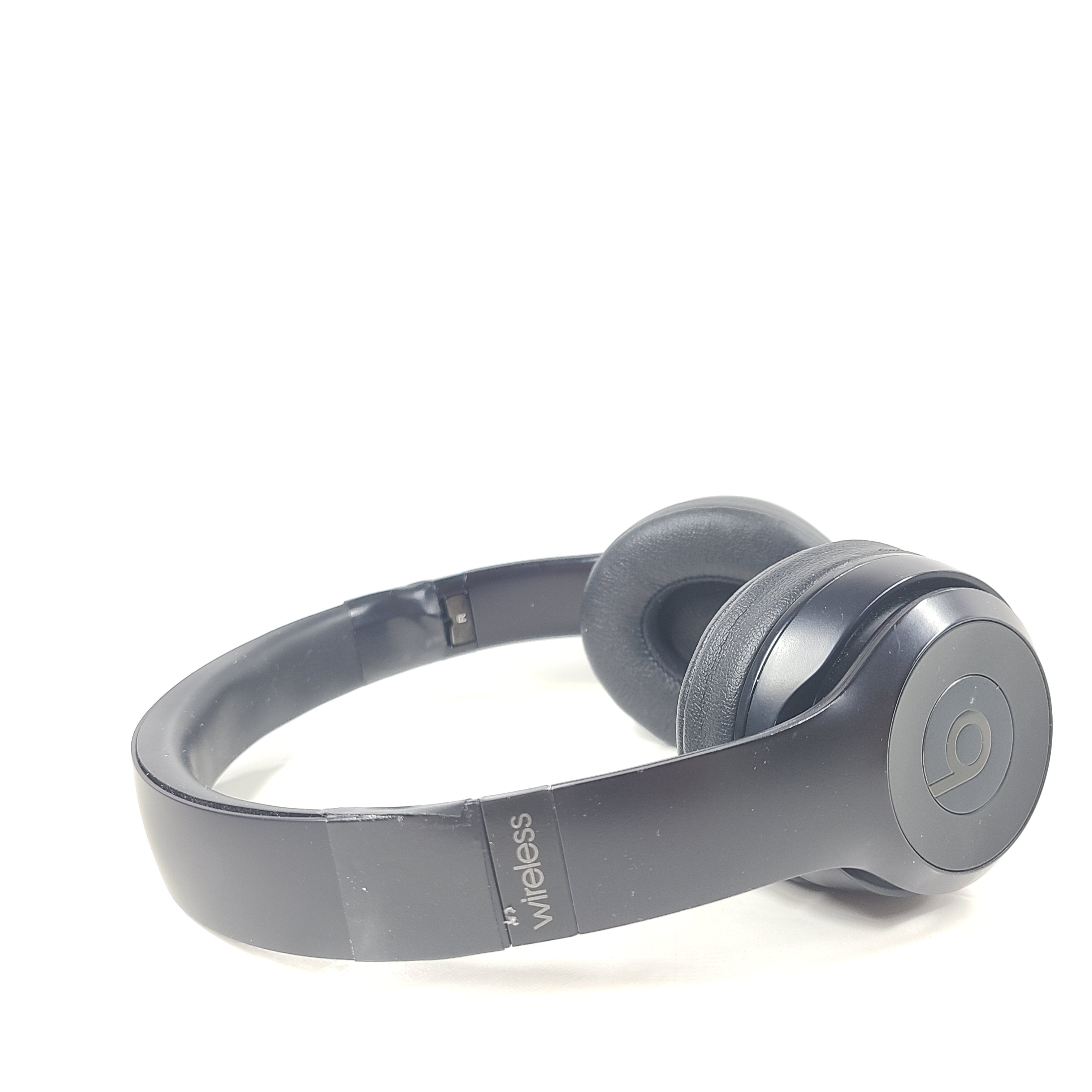 A pair of black Beats Solo3 Wireless On-Ear Headphones