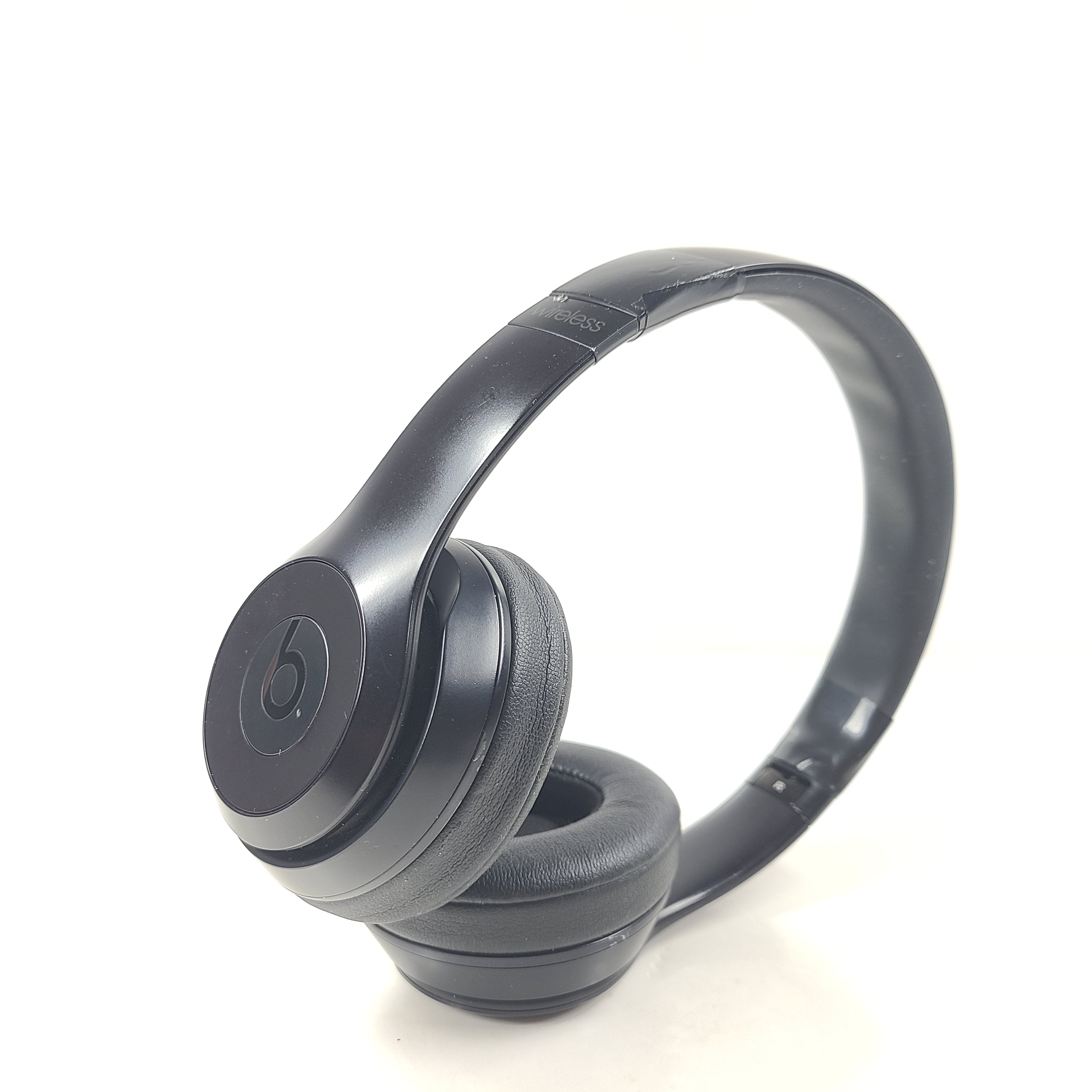 A pair of black Beats Solo3 Wireless On-Ear Headphones