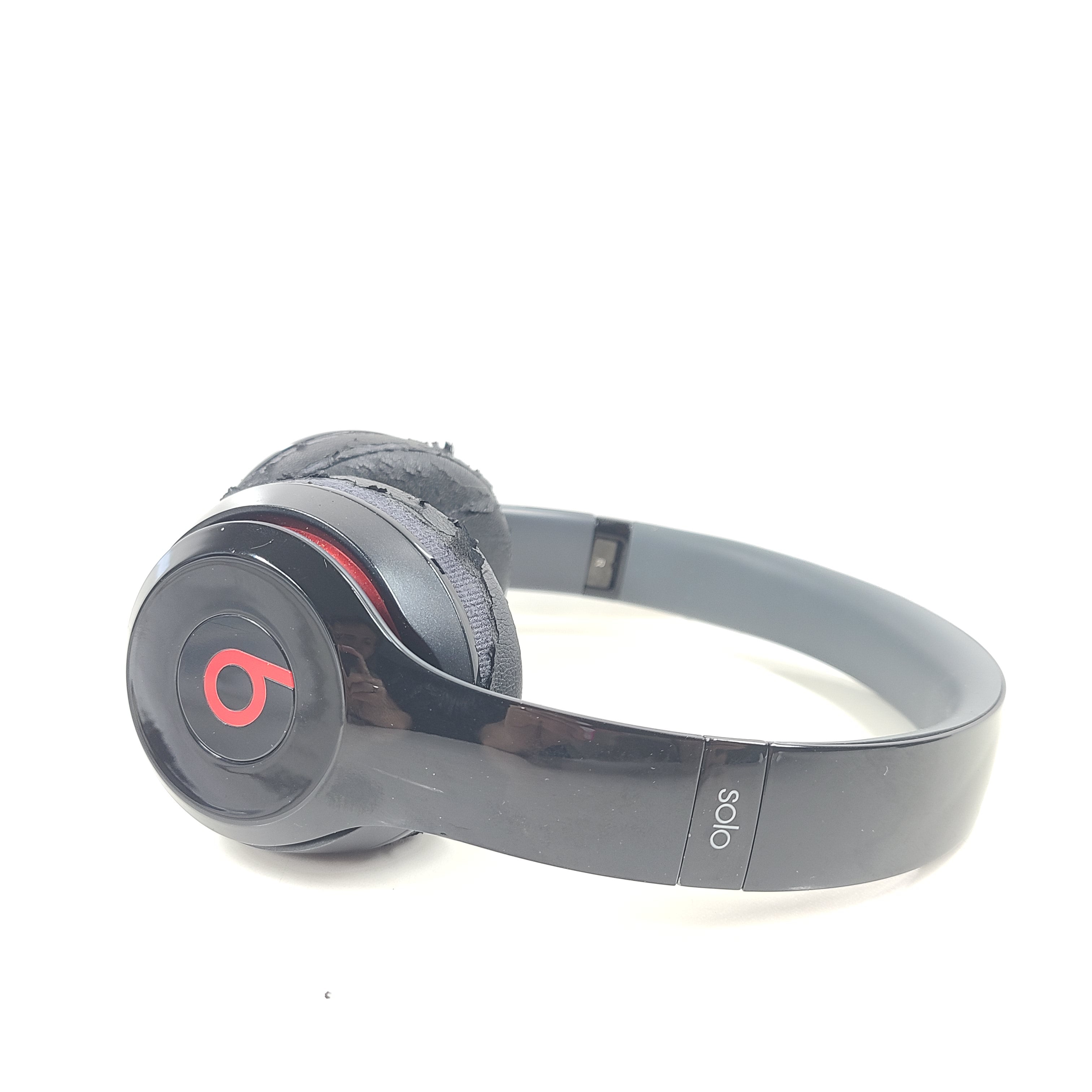 A pair of black Beats Solo2 Wired On-Ear Headphones