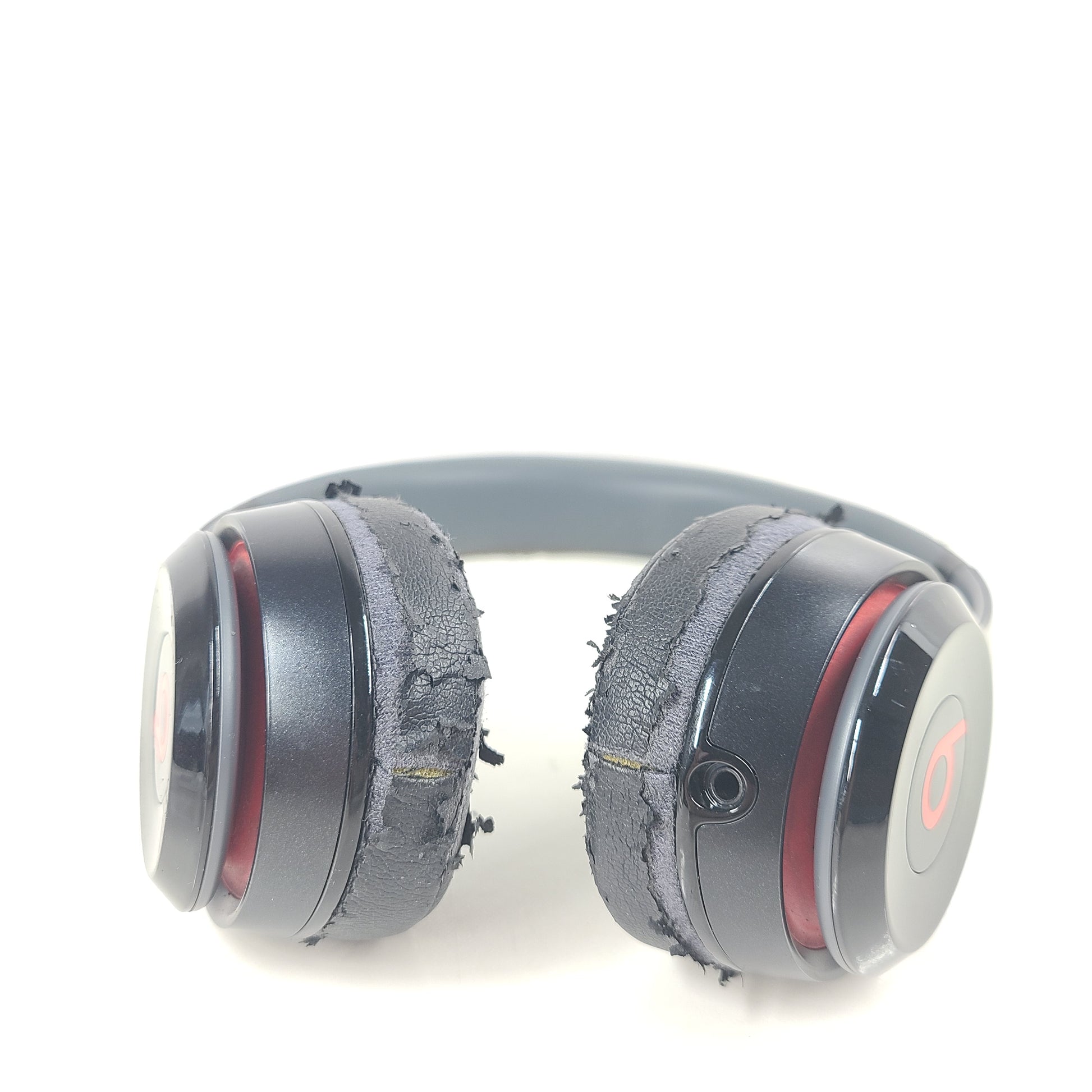 A pair of black Beats Solo2 Wired On-Ear Headphones