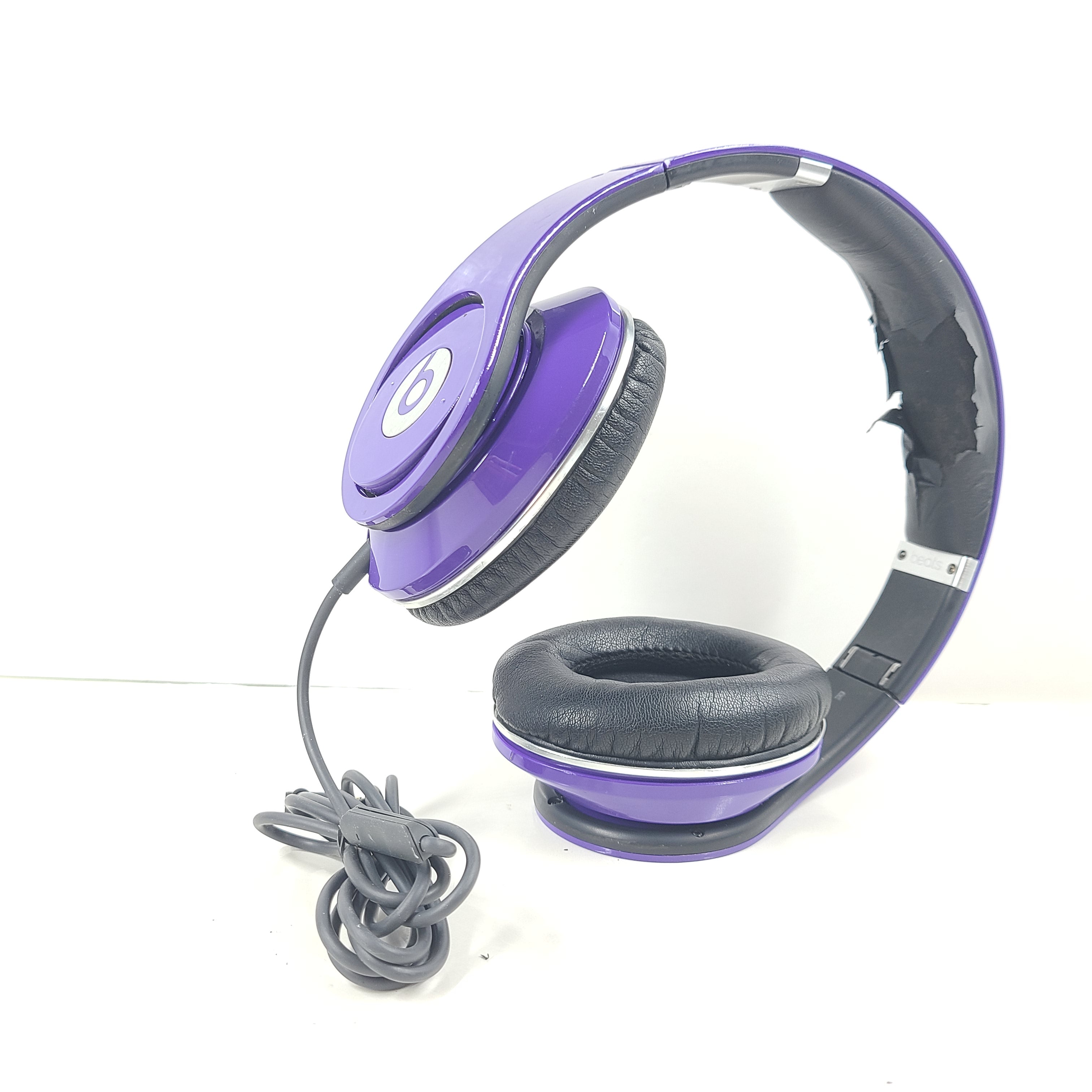 A pair of Beats by Dr. Dre Purple Wired Headphones B0501