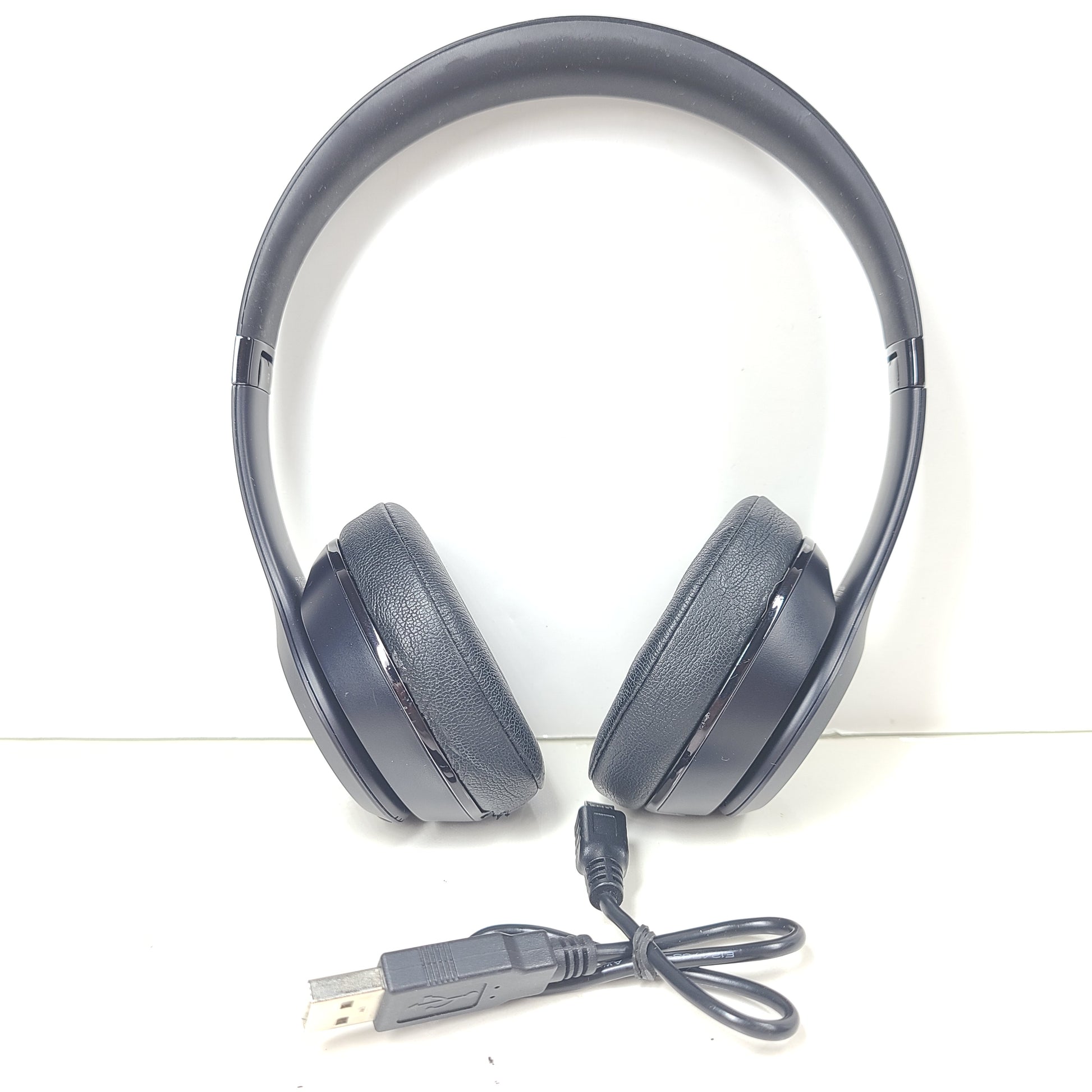 A pair of black Beats Solo Wireless Headphones