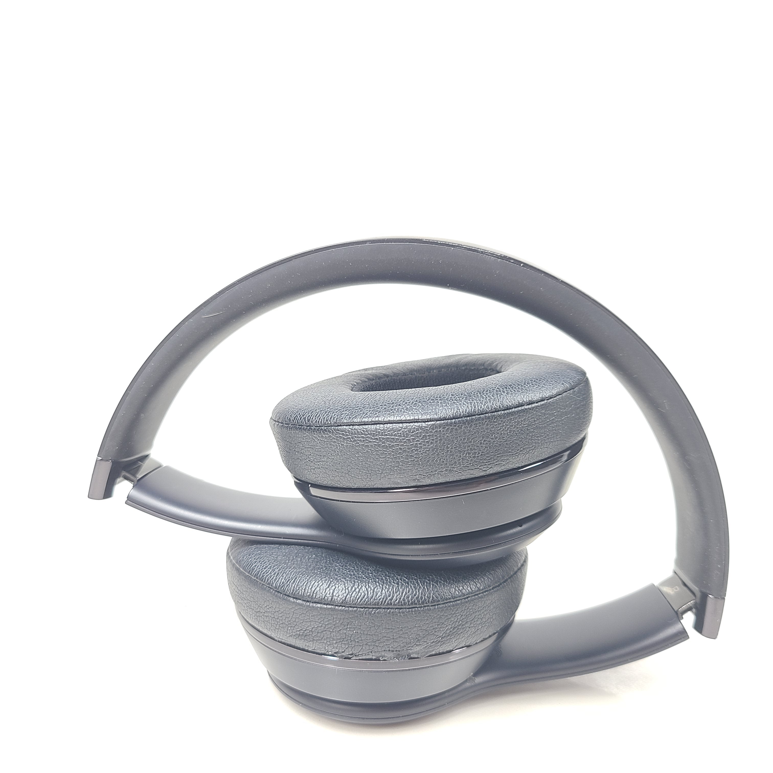 A pair of black Beats Solo Wireless Headphones