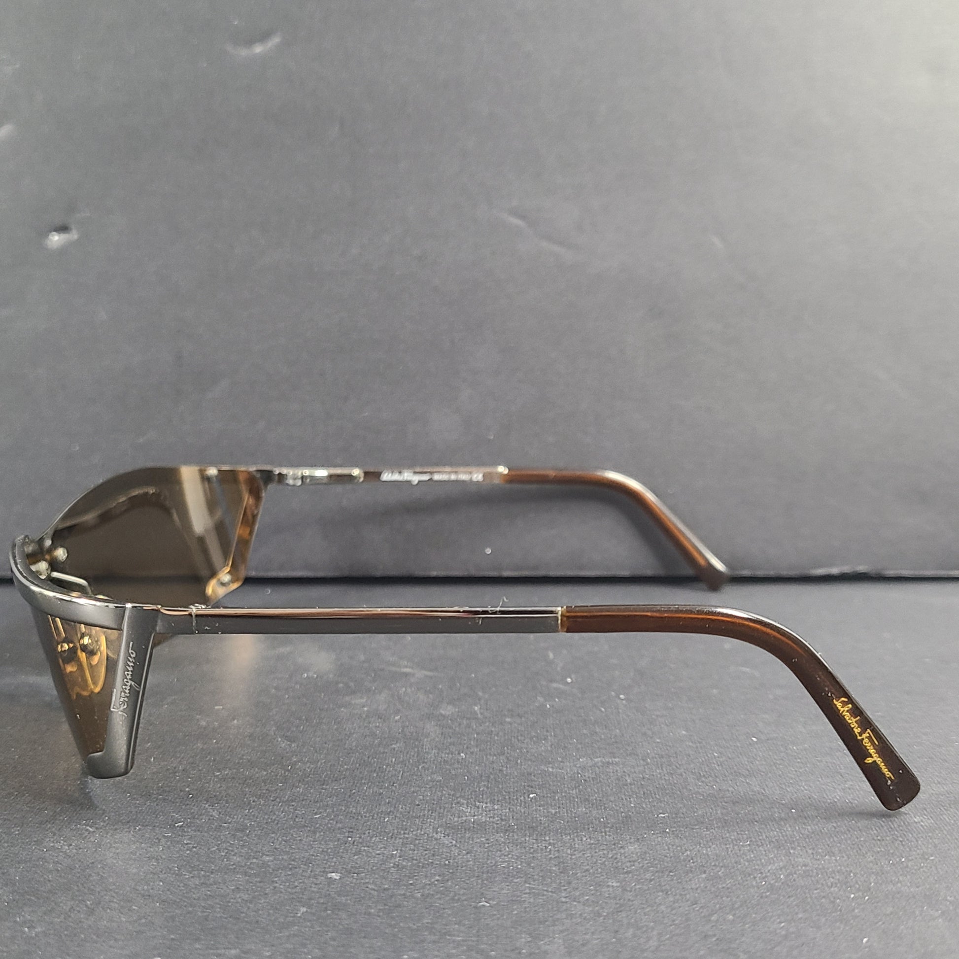 Stylish Salvatore Ferragamo 1069 Sunglasses in Brown with Gradient Lenses