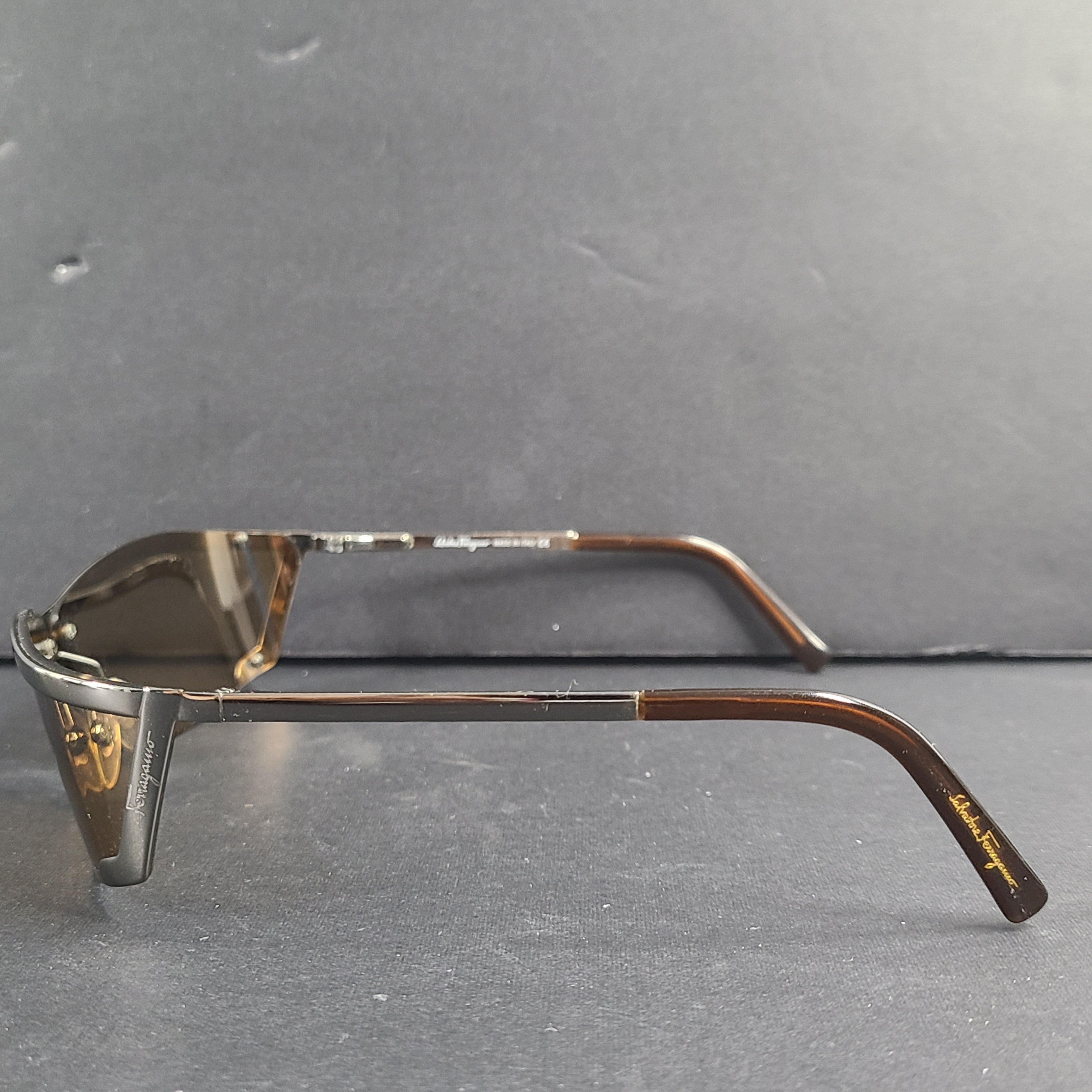 Stylish Salvatore Ferragamo 1069 Sunglasses in Brown with Gradient Lenses