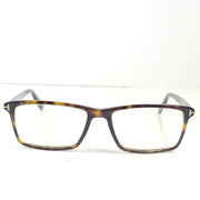 A stylish pair of men's Tom Ford eyeglasses with tortoise frames