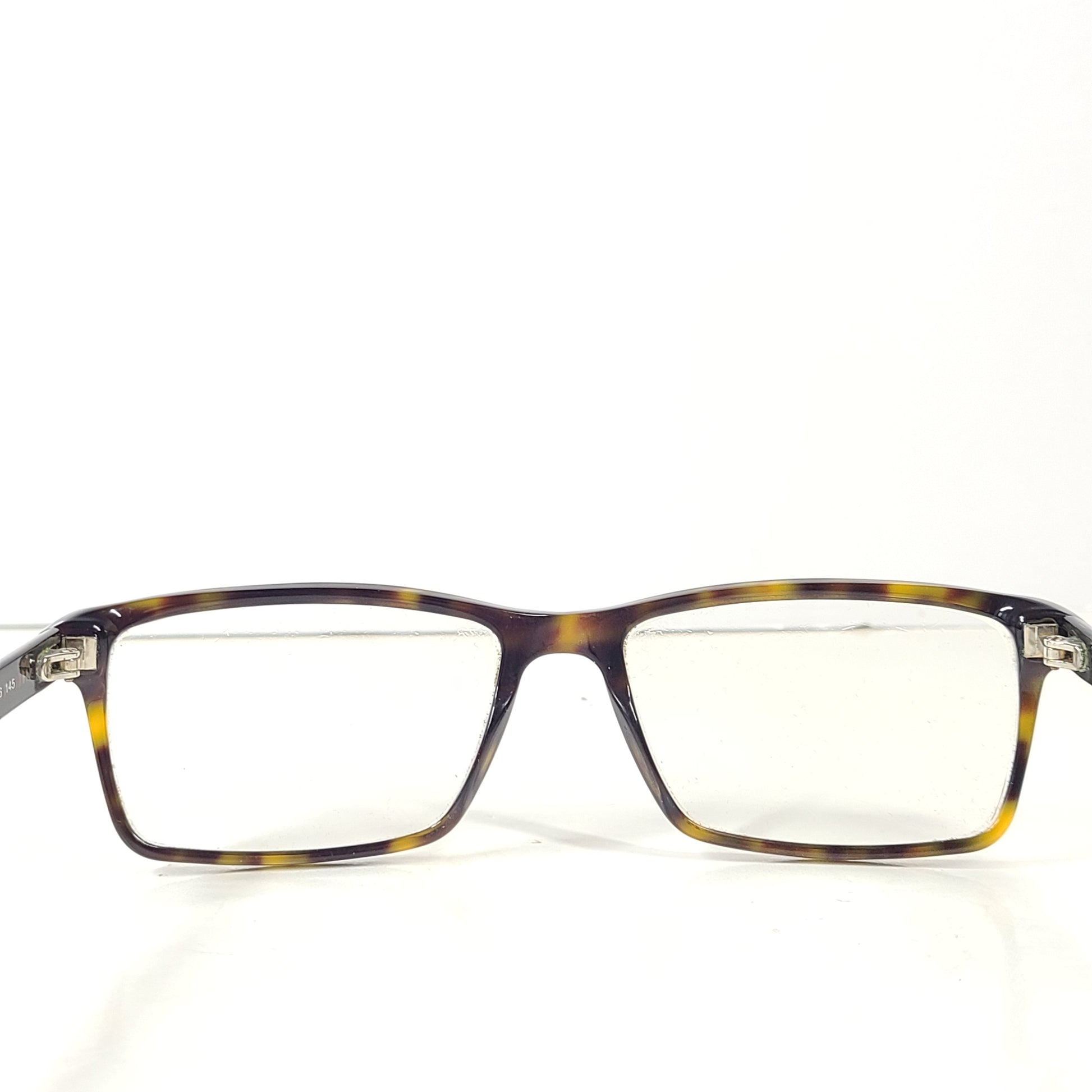 A stylish pair of men's Tom Ford eyeglasses with tortoise frames
