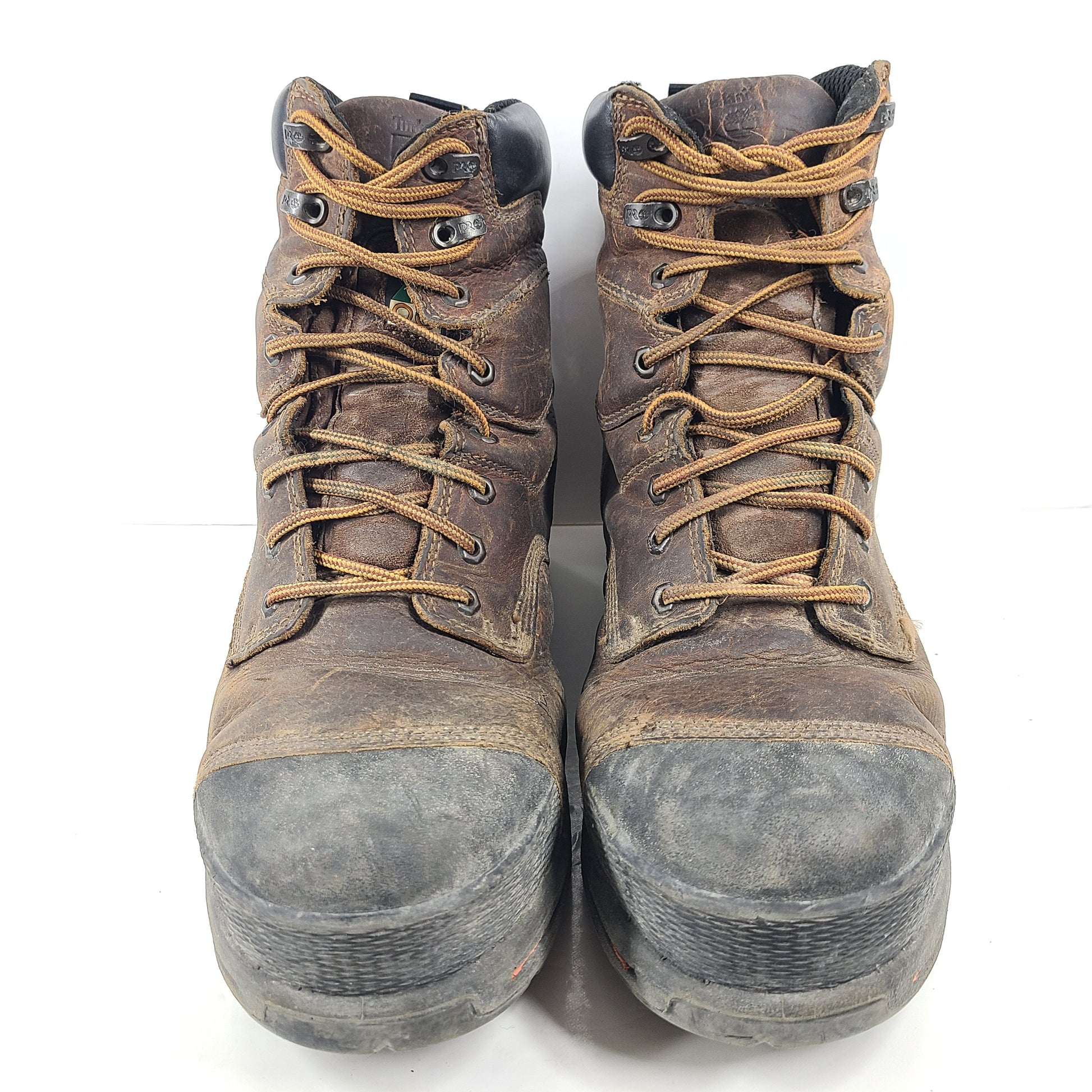 A pair of pre-owned Timberland PRO Men's Work Boots in size 13W.