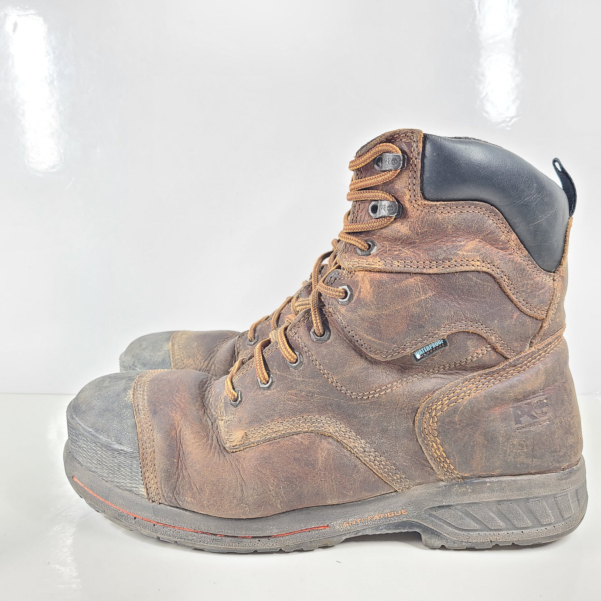 A pair of pre-owned Timberland PRO Men's Work Boots in size 13W.