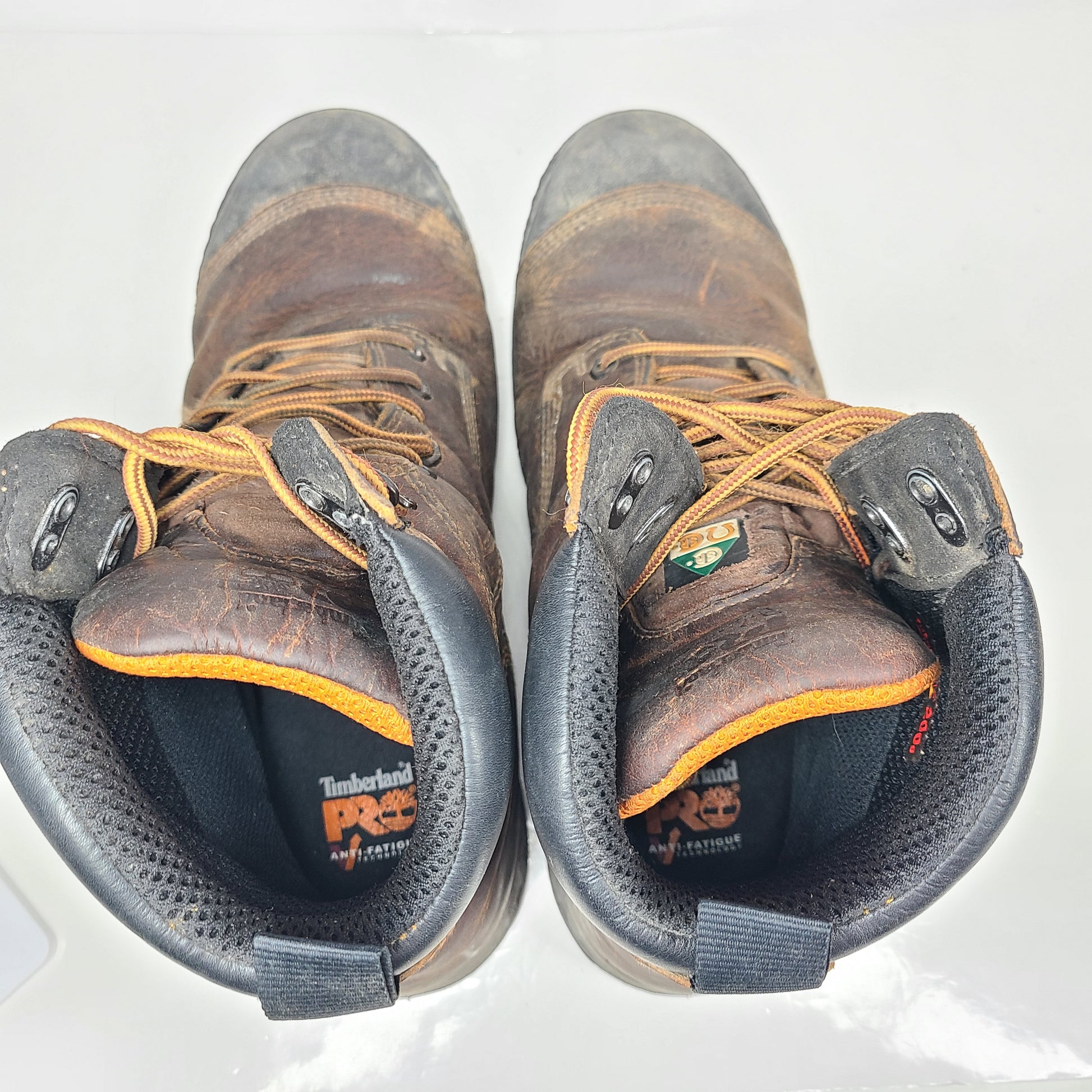 A pair of pre-owned Timberland PRO Men's Work Boots in size 13W.