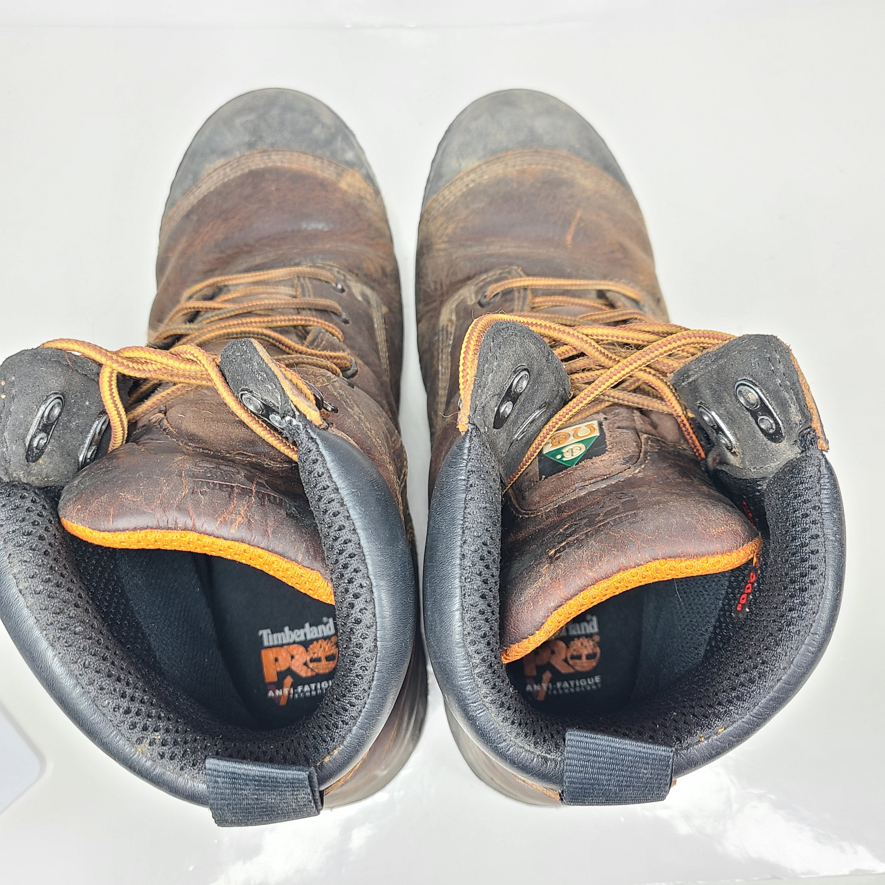 A pair of pre-owned Timberland PRO Men's Work Boots in size 13W.