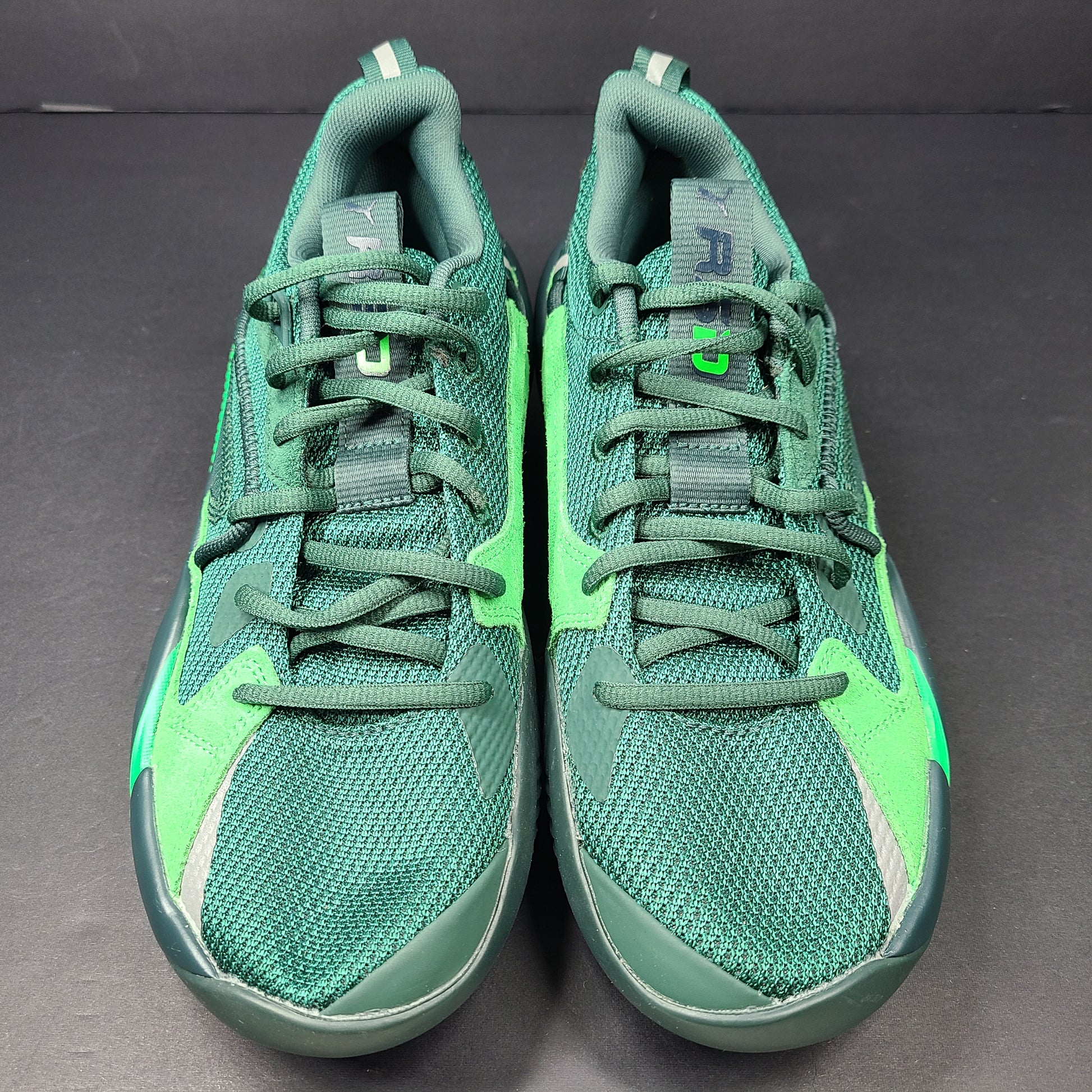 Stylish Puma Dreamer 2 J. Cole Basketball Shoes in green.