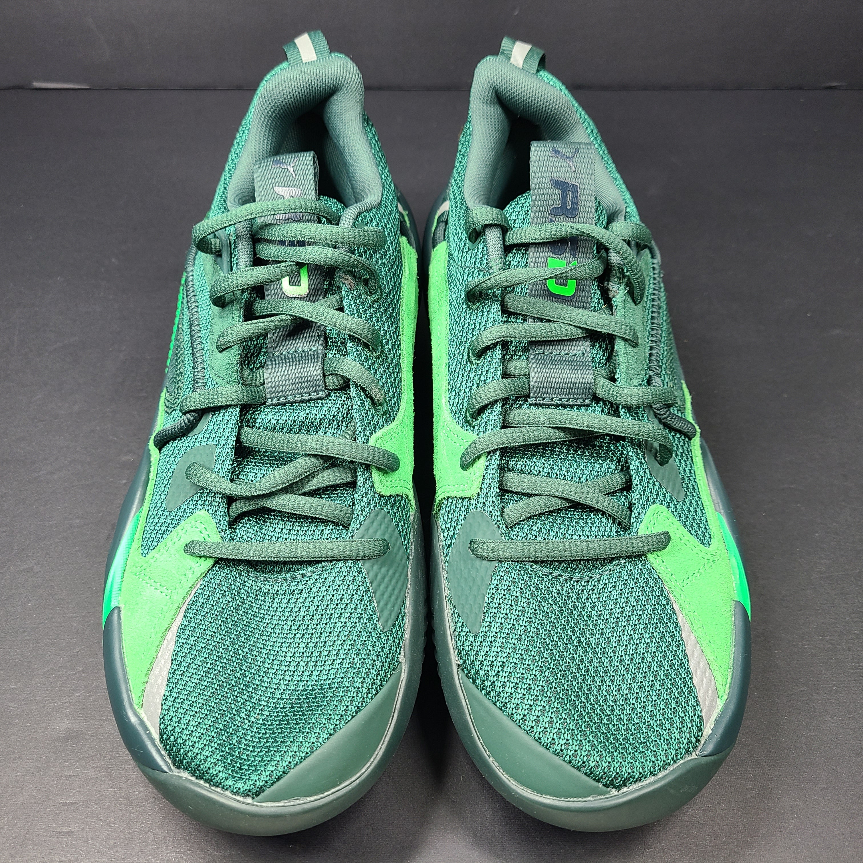 Stylish Puma Dreamer 2 J. Cole Basketball Shoes in green.