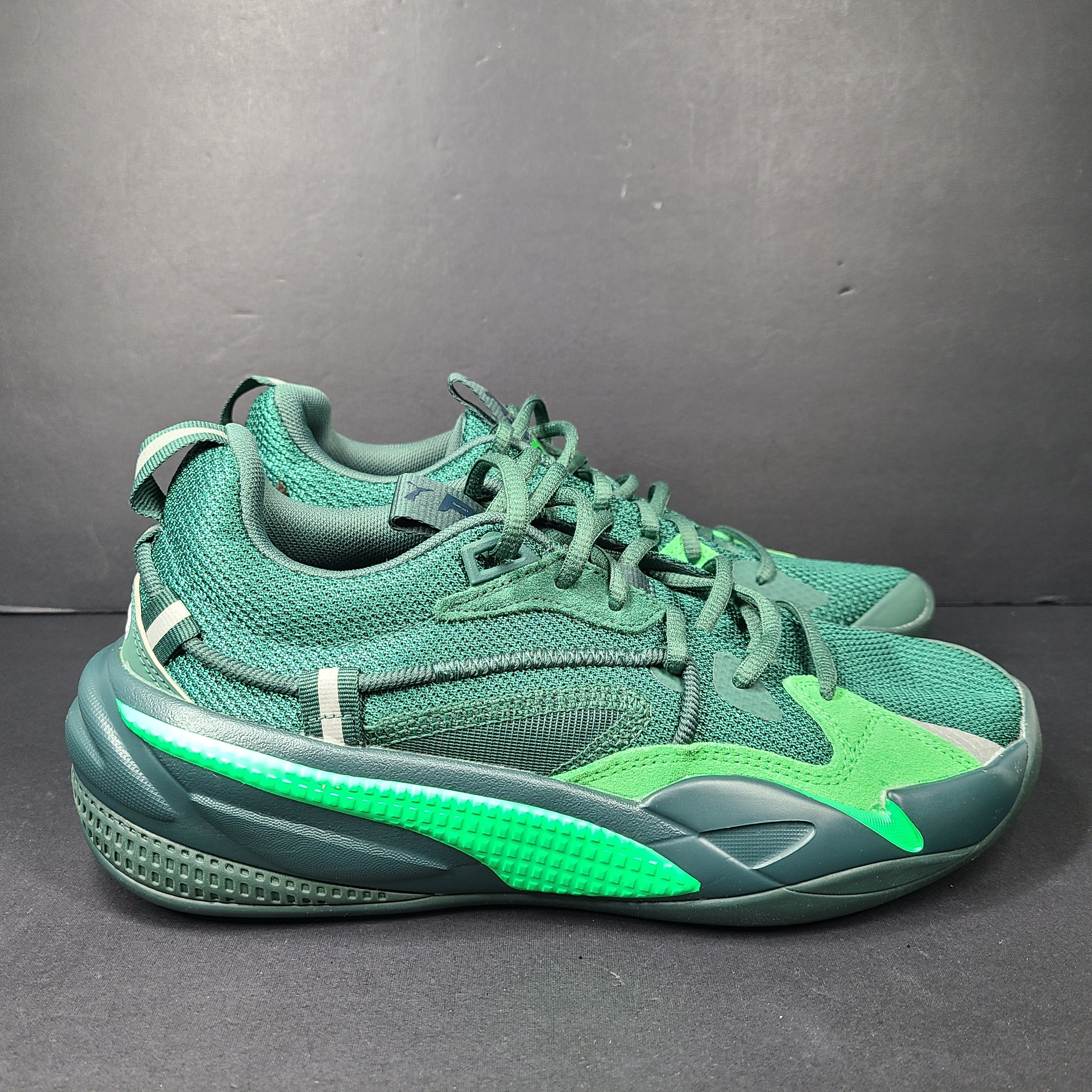 Stylish Puma Dreamer 2 J. Cole Basketball Shoes in green.
