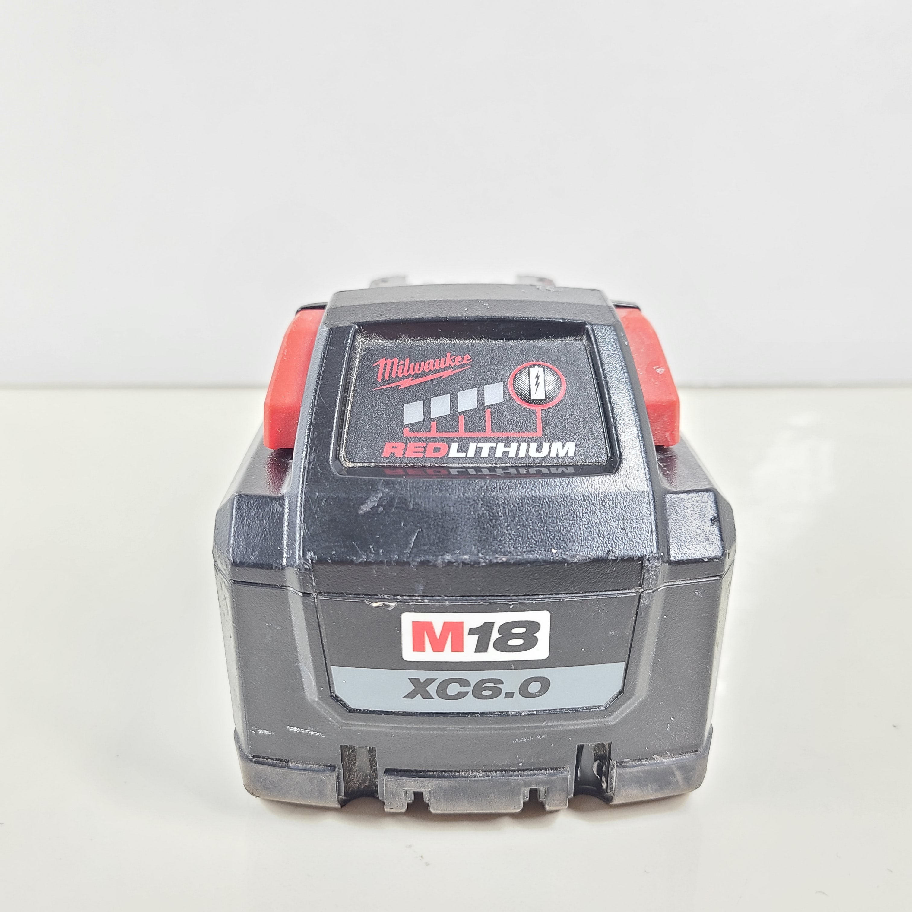 A Milwaukee M18 RedLithium XC6.0 High Output Battery Pack