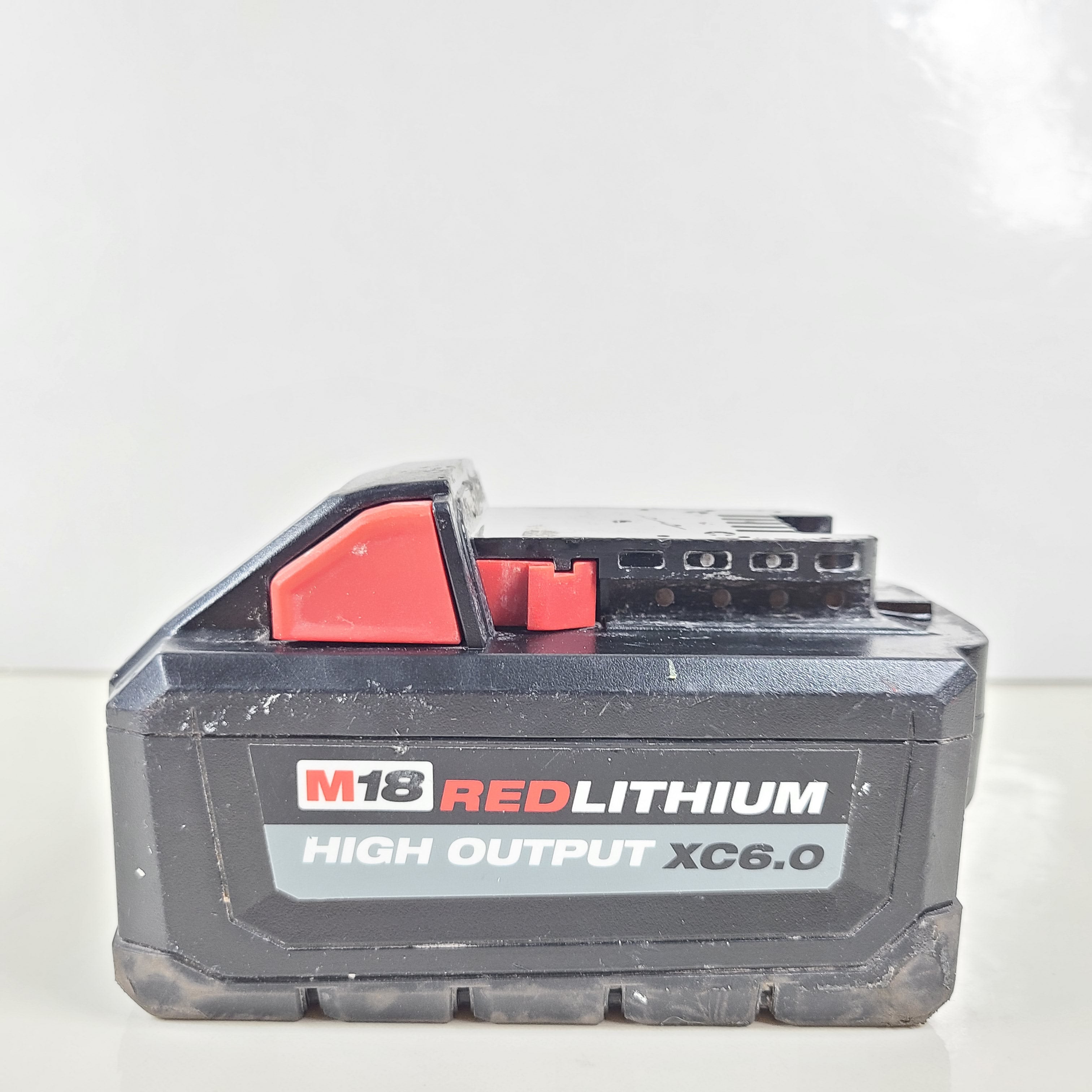 A Milwaukee M18 RedLithium XC6.0 High Output Battery Pack