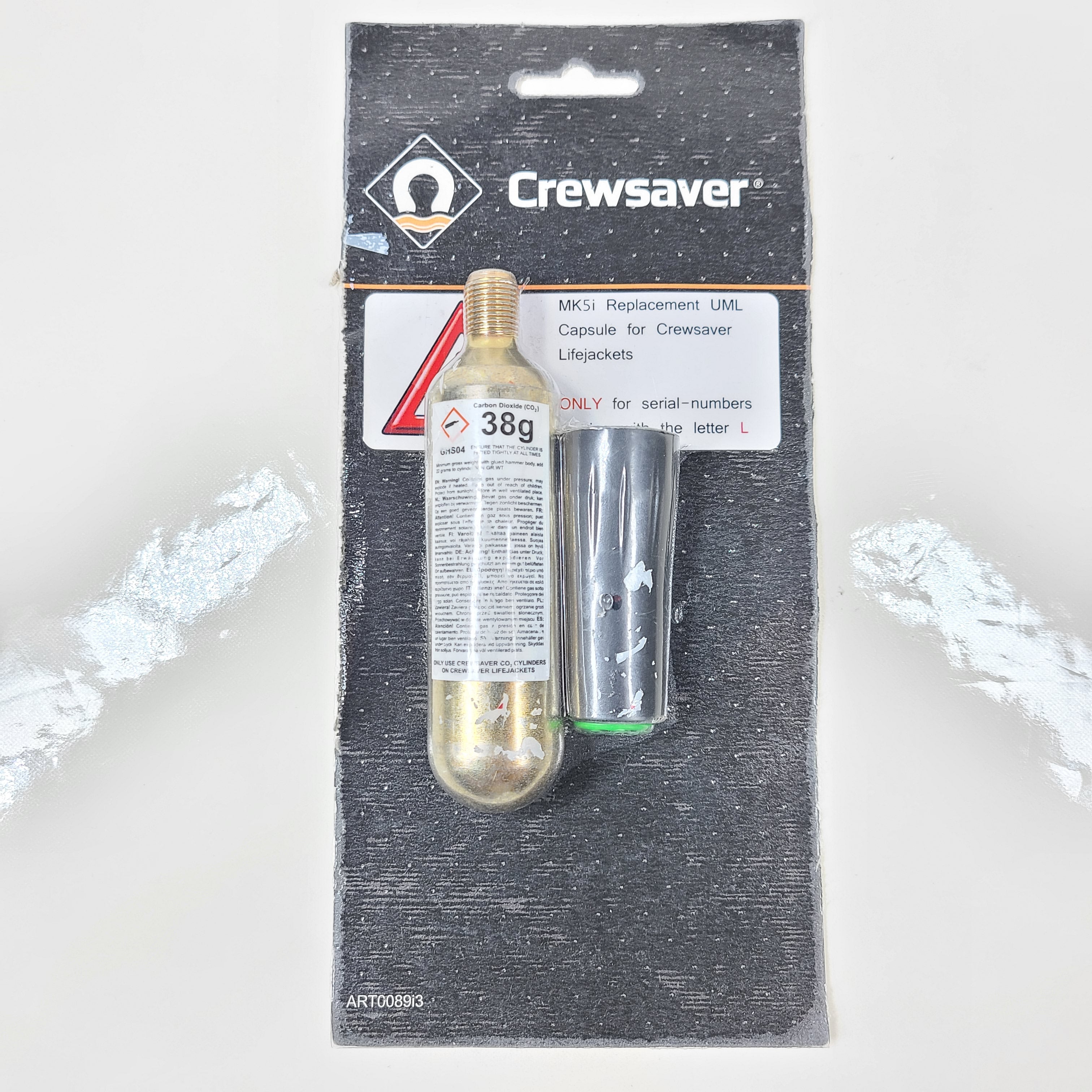 A replacement UML capsule for Crewsaver lifejackets