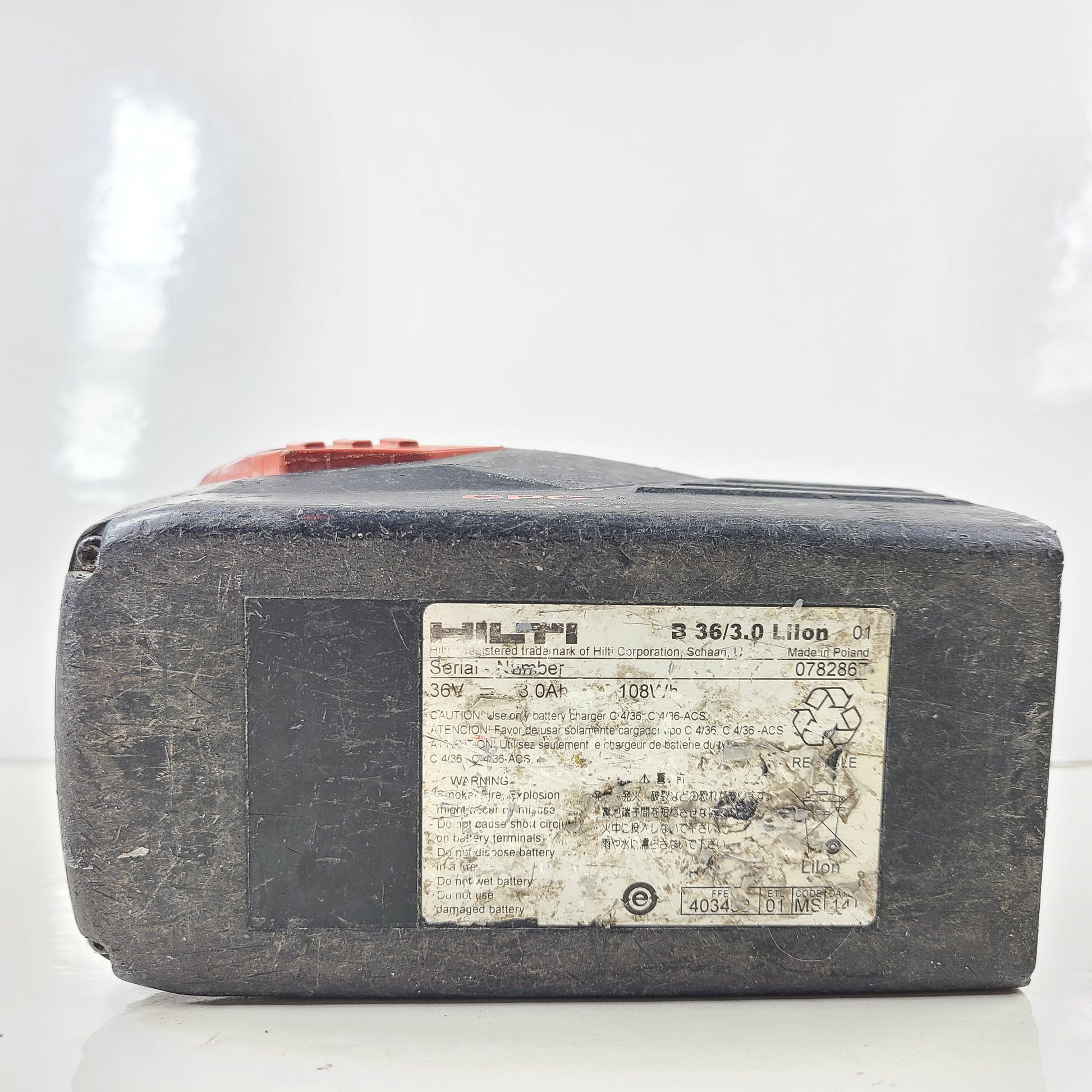A reliable Hilti B36/3.0 Li-Ion CPC Battery 36V 3.0Ah for various applications
