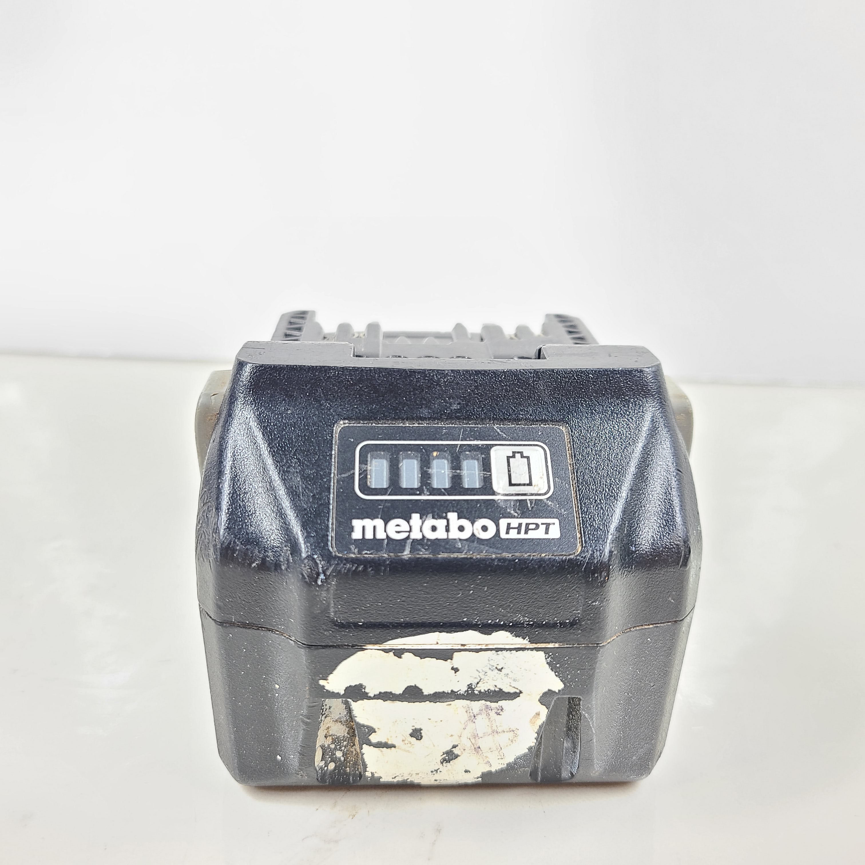 A rechargeable lithium-ion battery for power tools.