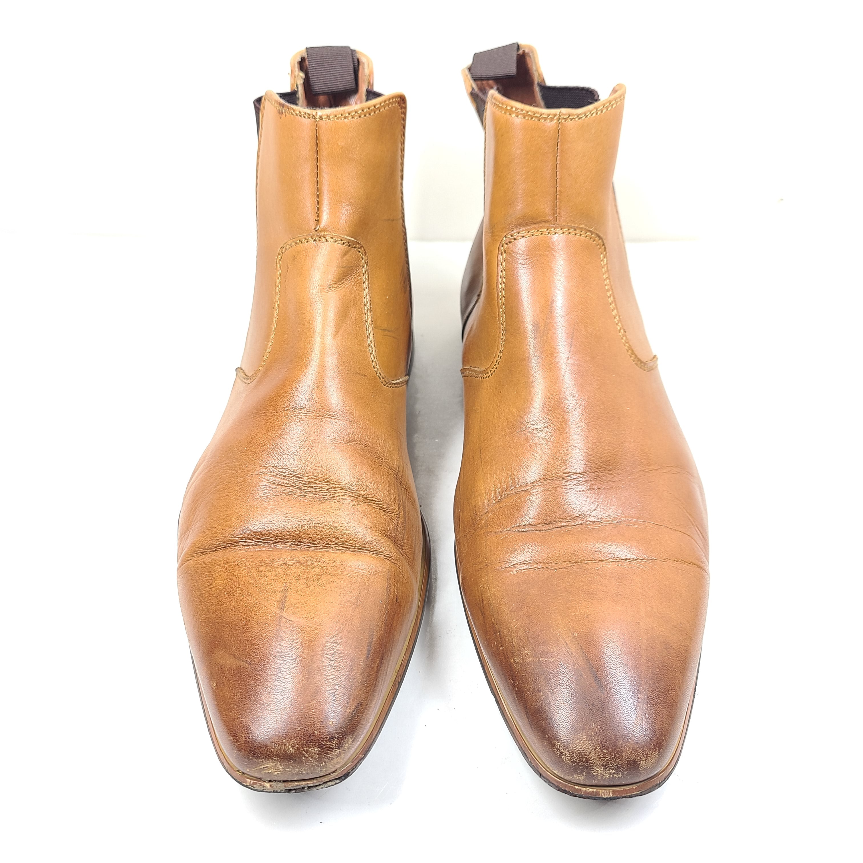 A pair of Blaq Melbourne Leather Chelsea Boots in black
