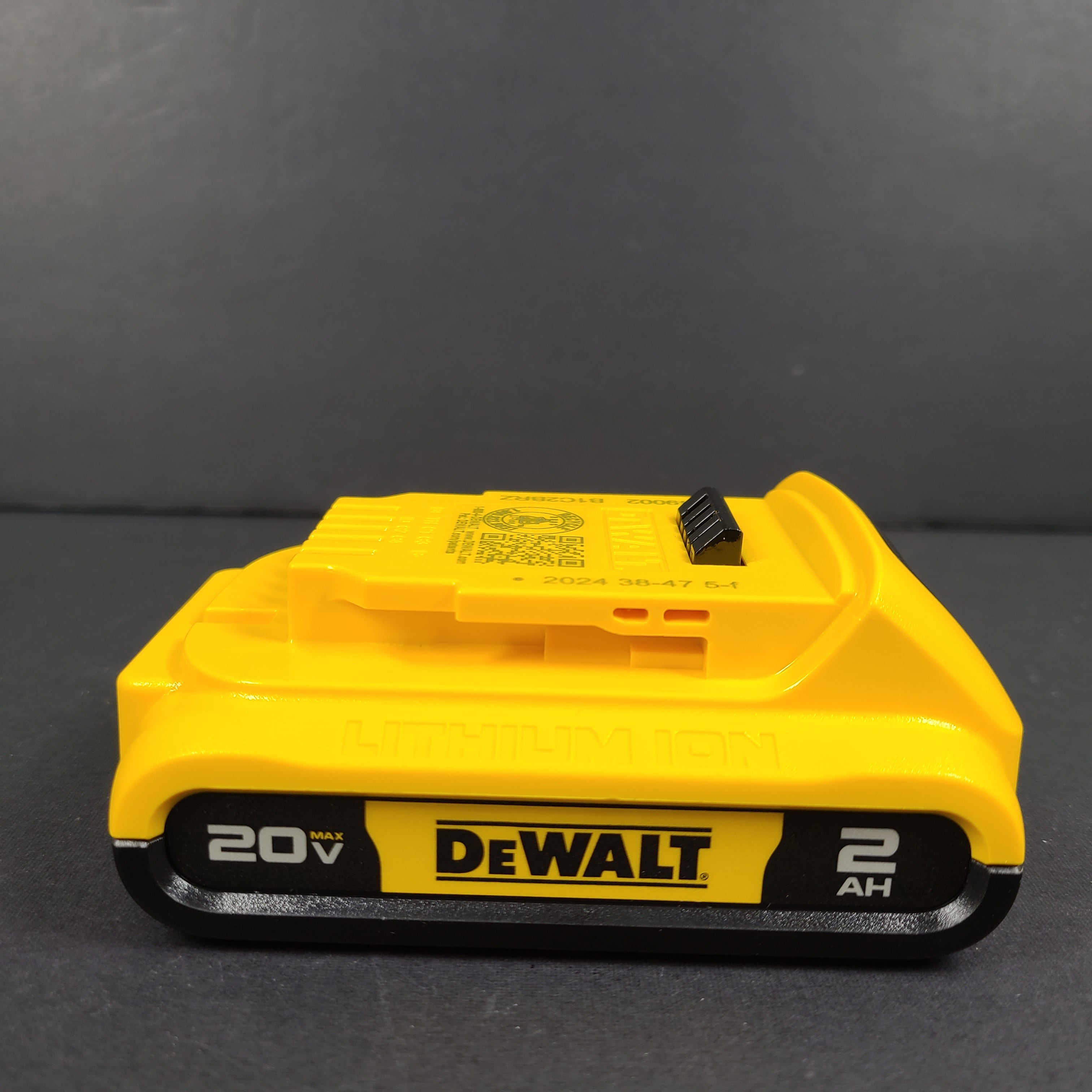 A high-quality DeWalt Lithium-Ion Battery Pack 20V Max 2Ah DCB203